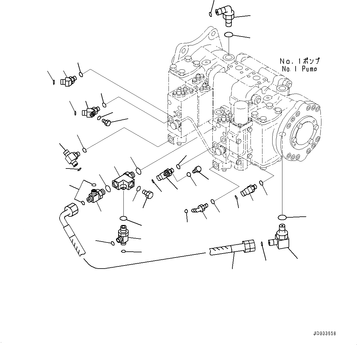 Схема запчастей Komatsu PC600-8E0 - ПОРШЕНЬ НАСОС, КОМПОНЕНТЫ (№-) ПОРШЕНЬ НАСОС