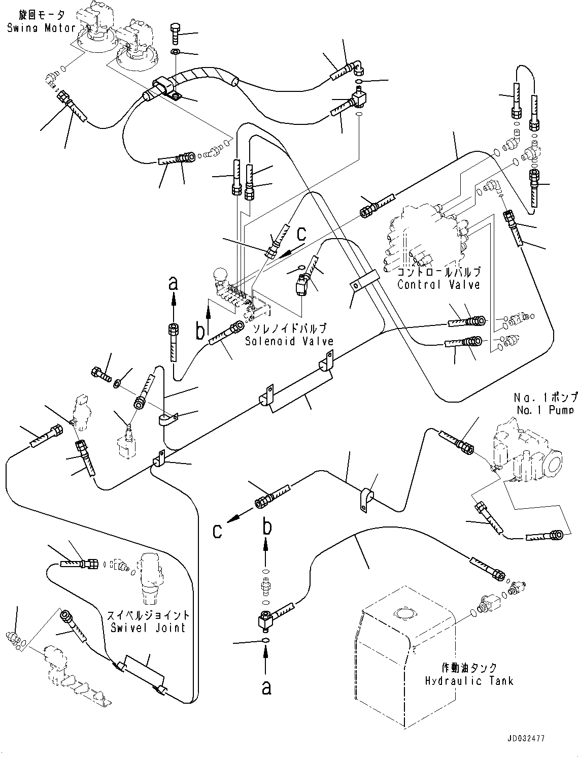 Схема запчастей Komatsu PC600-8E0 - СОЛЕНОИДНЫЙ КЛАПАН ТРУБЫ, ШЛАНГИ (№-) СОЛЕНОИДНЫЙ КЛАПАН ТРУБЫ, PROVISION ДЛЯ -АКТУАТОР