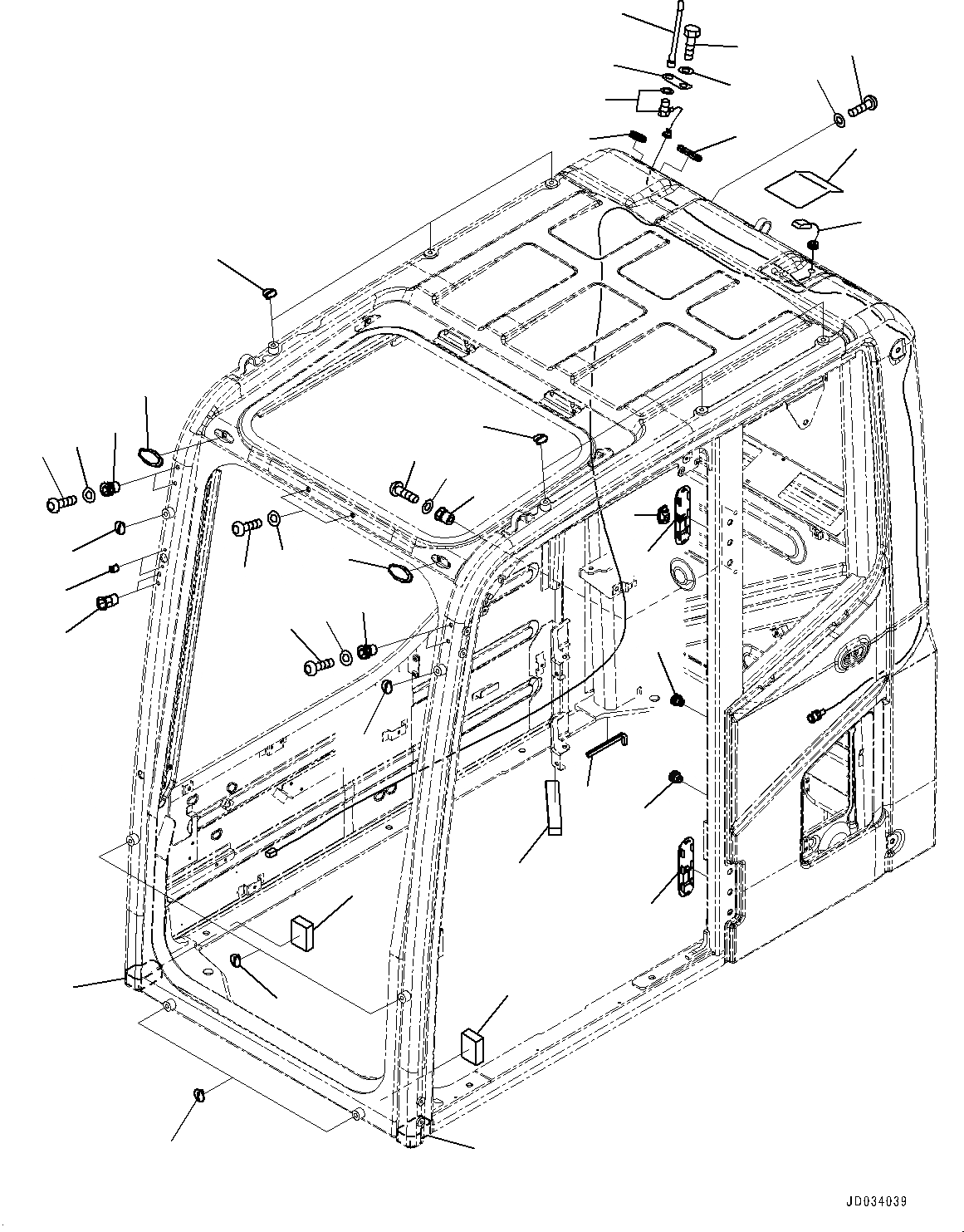 Схема запчастей Komatsu PC600-8E0 - КАБИНА, KOMTRAX FILM АНТЕННА (№-) КАБИНА, С СТУПЕНИ ОСВЕЩЕНИЕ, ОКНА ДВОРНИКИ, ПЕРЕДН., ДЛЯ КАРЬЕРН, ЗАЩИТА ОТ ВАНДАЛИЗМА