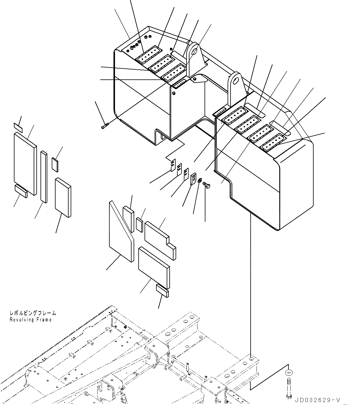 Схема запчастей Komatsu PC600-8E0 - ПРОТИВОВЕС REMOVER (№-) ПРОТИВОВЕС REMOVER