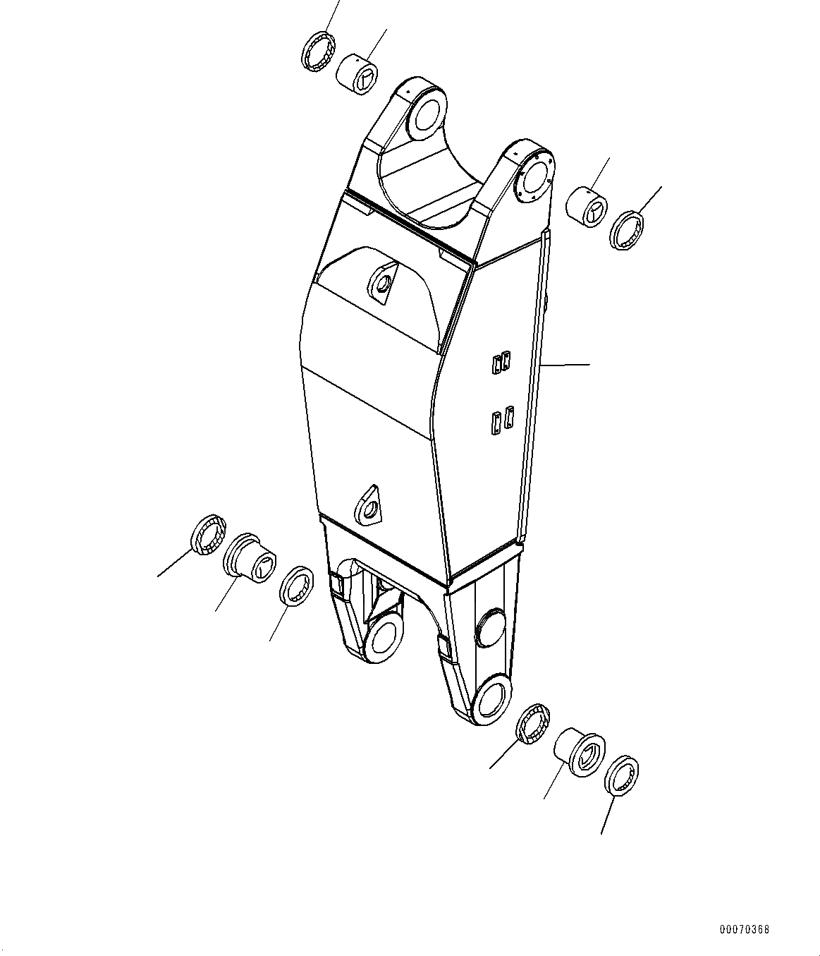 Схема запчастей Komatsu PC600-8E0 - ПРЯМАЯ ЛОПАТА БЛОК, РУКОЯТЬ (№-) ПРЯМАЯ ЛОПАТА БЛОК