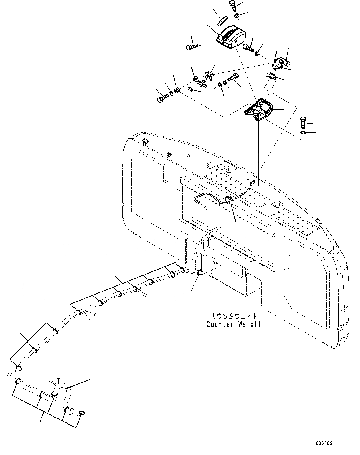 Схема запчастей Komatsu PC200LC-8E0 - ЗАДН.VIEW CAMERA (№8-) ЗАДН.VIEW CAMERA