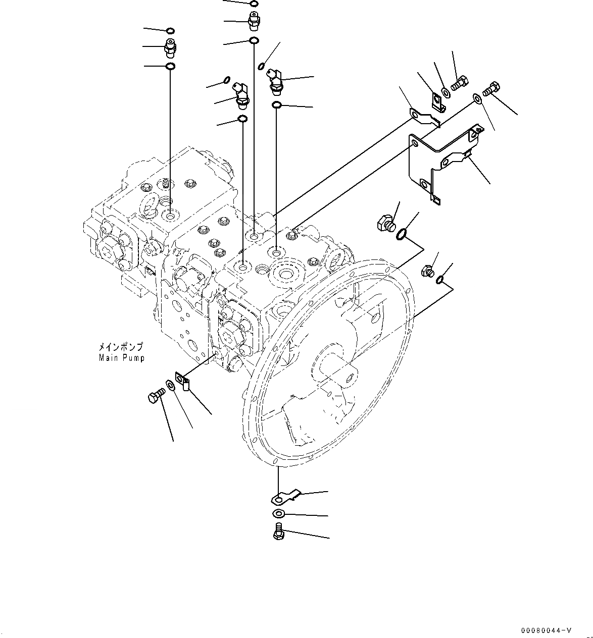 Схема запчастей Komatsu PC200LC-8E0 - ПОРШЕНЬ НАСОС (№8-) ПОРШЕНЬ НАСОС