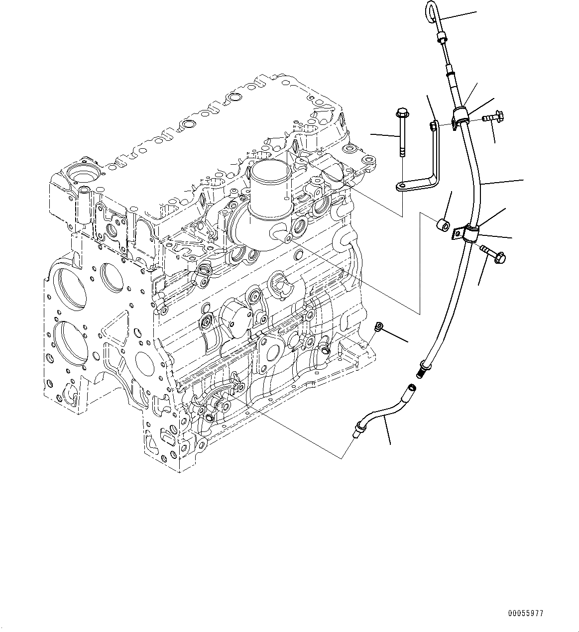 Схема запчастей Komatsu SAA4D107E-1C - МАСЛ. ЩУП (№-) МАСЛ. ЩУП