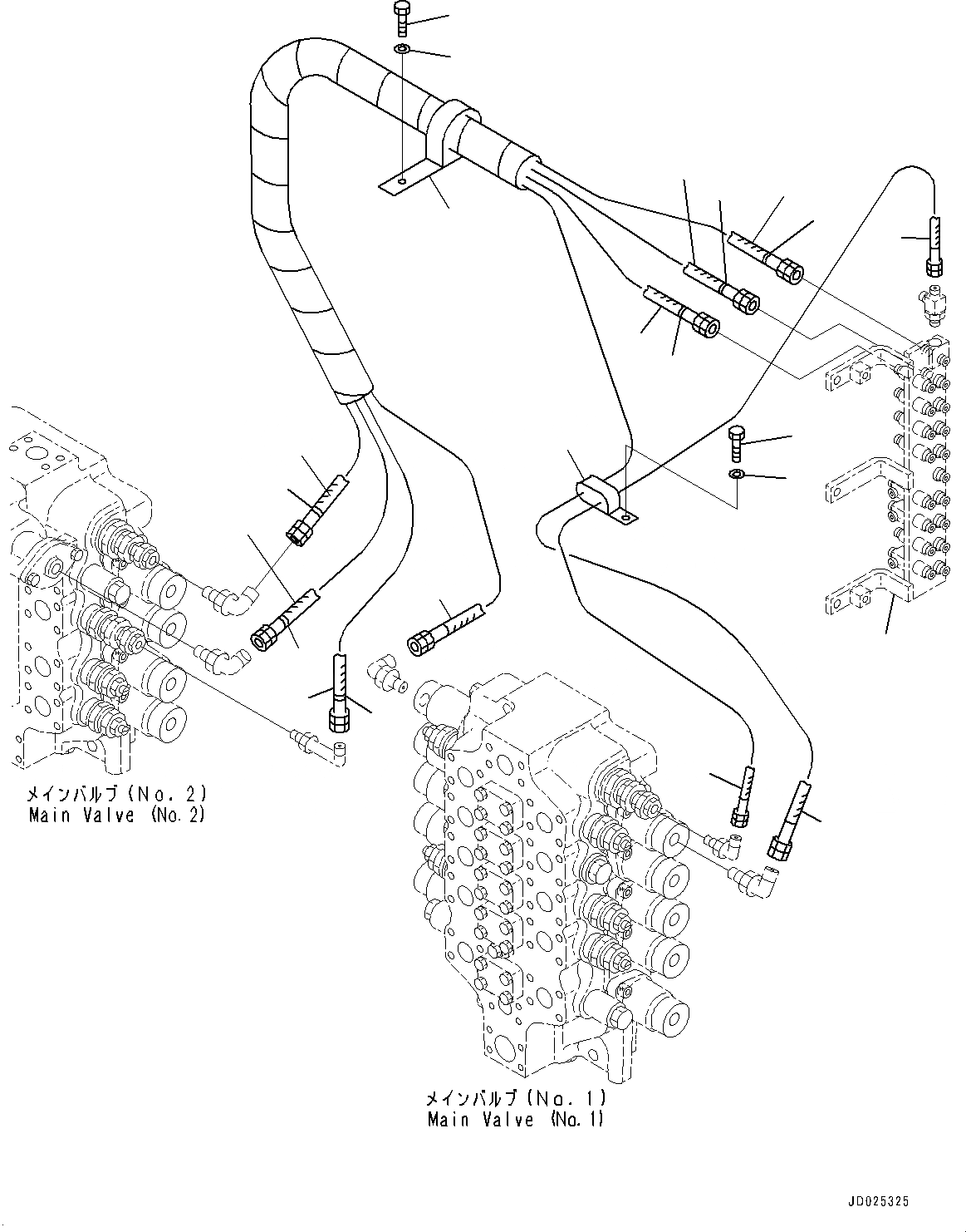 Схема запчастей Komatsu PC1250-8R - ПРОПОРЦИОНАЛЬН. PRESSURE УПРАВЛ-Е (PPC) УСИЛ. ПОДЪЕМ ТРУБЫ (№-) ПРОПОРЦИОНАЛЬН. PRESSURE УПРАВЛ-Е (PPC) УСИЛ. ПОДЪЕМ ТРУБЫ