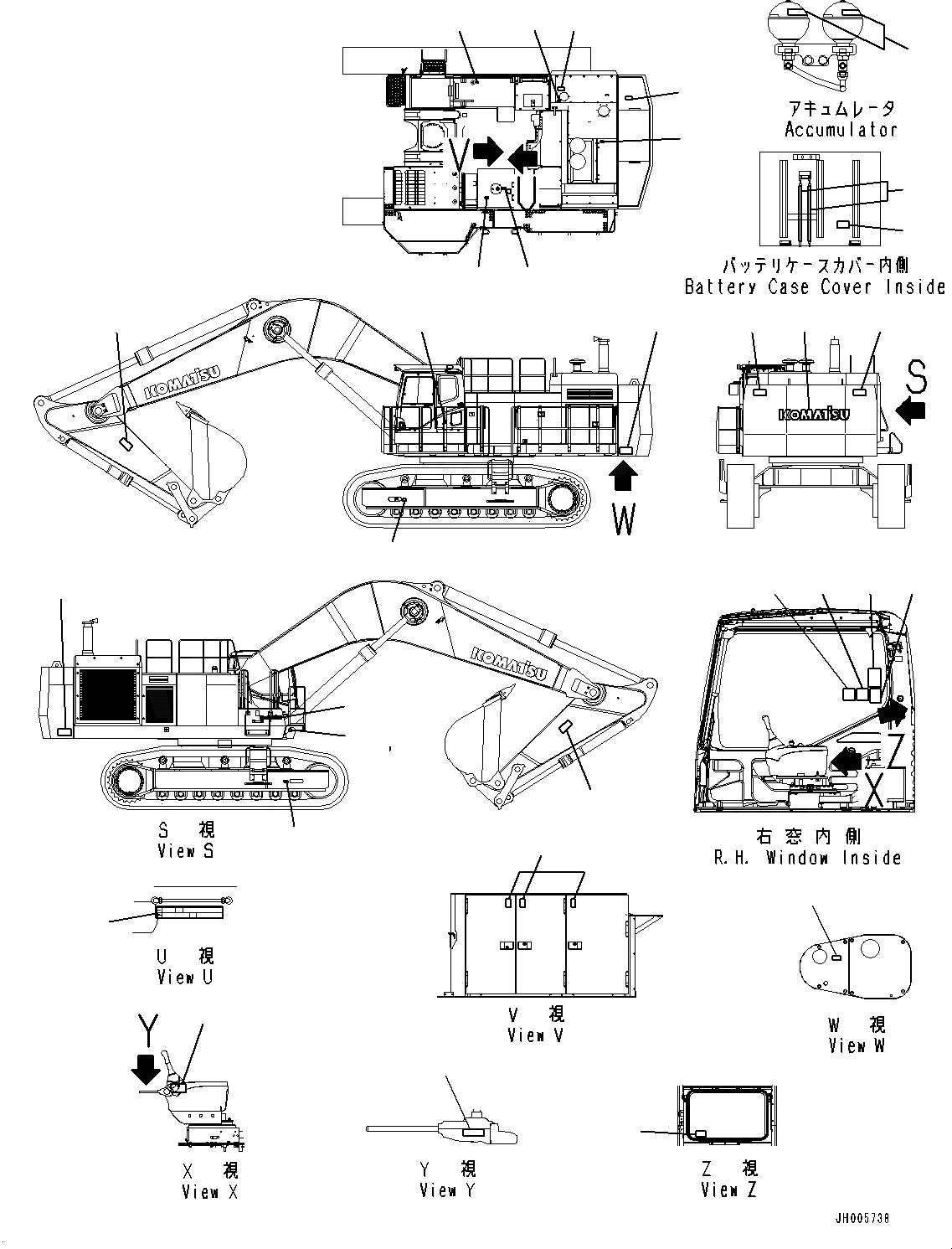 Схема запчастей Komatsu PC1250-8R - МАРКИРОВКА, OPERATING И ПРЕДУПРЕЖДАЮЩ. МАРКИРОВКА (№-) МАРКИРОВКА, ФРАНЦИЯ-АНГЛ., ТОПЛИВН. БЫСТР. ЗАПРАВ. СИСТЕМА