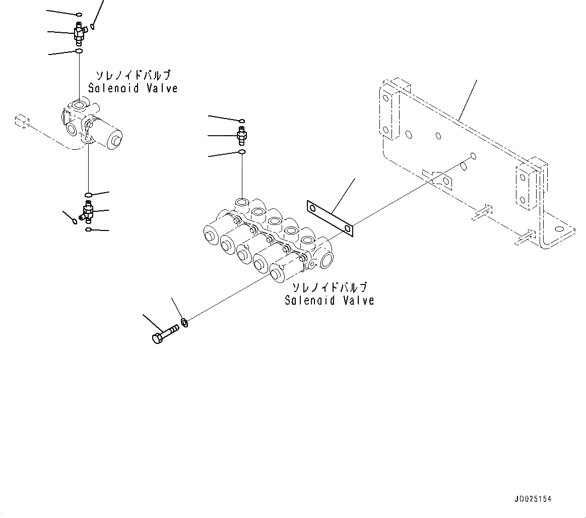 Схема запчастей Komatsu PC1250SP-8R - СОЛЕНОИДНЫЙ КЛАПАН, КОМПОНЕНТЫ (/) (№-) СОЛЕНОИДНЫЙ КЛАПАН