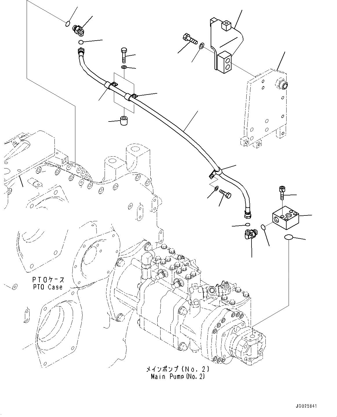 Схема запчастей Komatsu PC1250-8R - POWER TAKEOFF, ПОДАЮЩ. ТРУБЫ (№-) POWER TAKEOFF, EXTREME HOT AREA СПЕЦ-ЯIFICATION ( DEG C), ЗАПЫЛЕНН МЕСТН. ARRANGEMENT