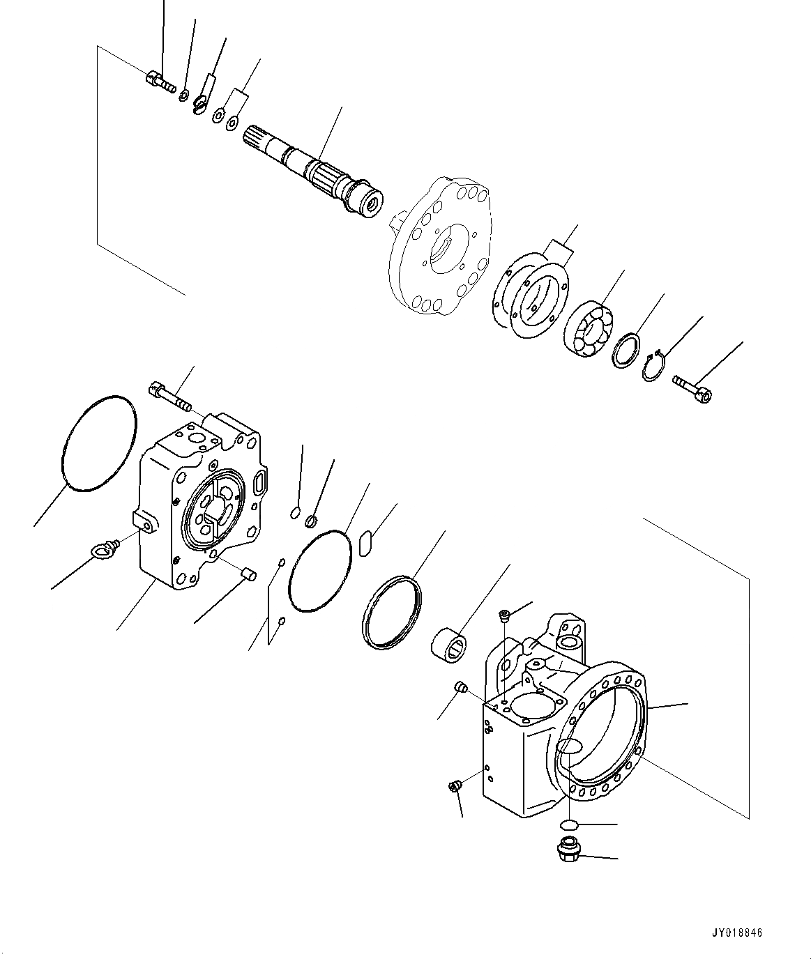 Схема запчастей Komatsu PC1250-8R - NO. НАСОС, ВНУТР. ЧАСТИ (/) (№9-) NO. НАСОС