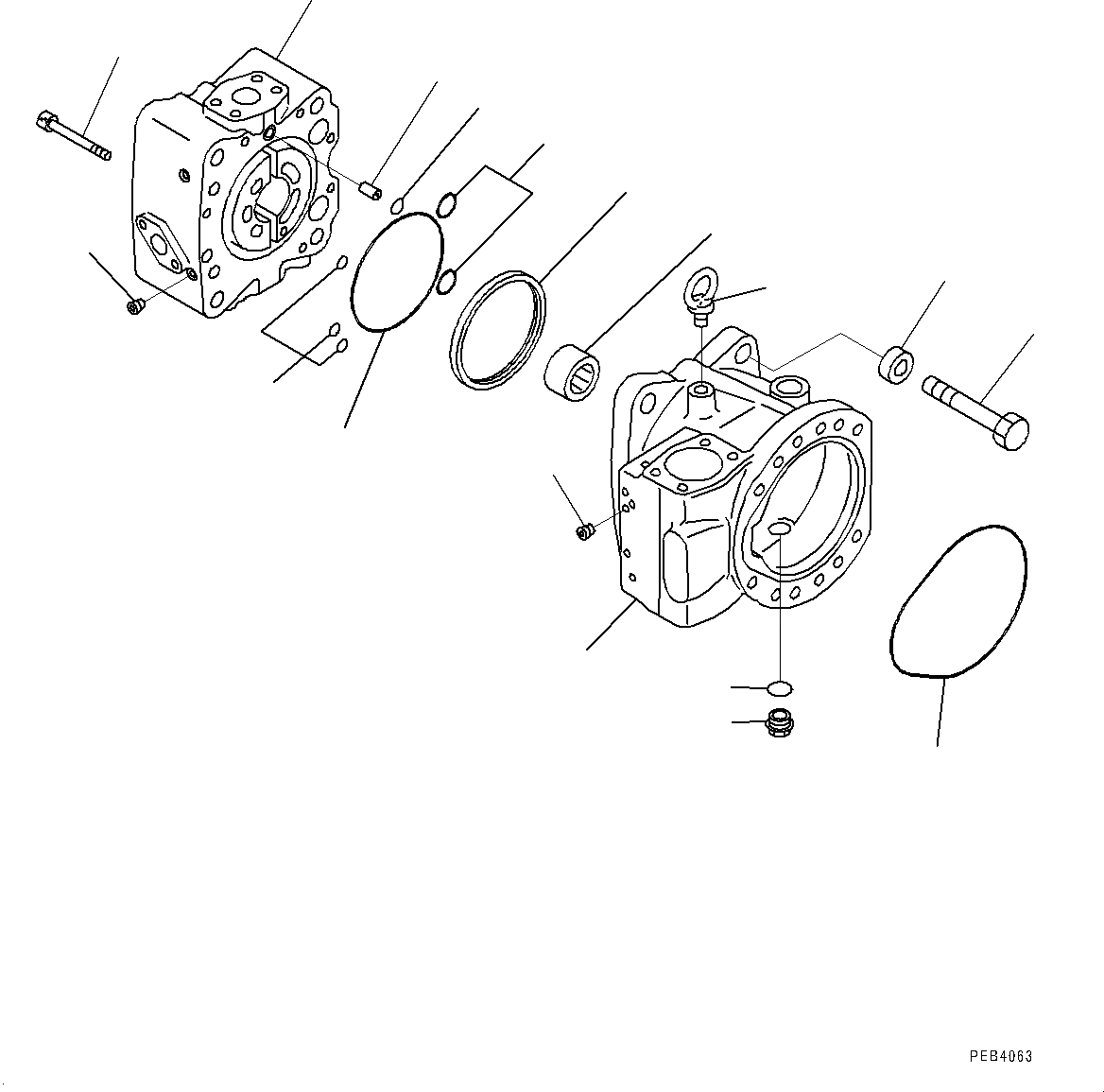 Схема запчастей Komatsu PC1250-8R - NO. НАСОС, ВНУТР. ЧАСТИ (/) (№-) NO. НАСОС