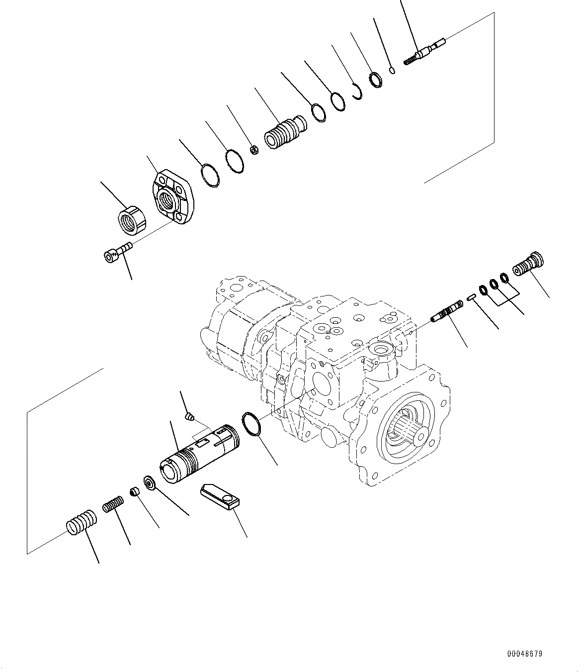 Схема запчастей Komatsu PC1250-8R - ПРИВОД НАСОС, ВЕНТИЛЯТОР И ГЛАВН. НАСОС (/7) (№-) ПРИВОД НАСОС