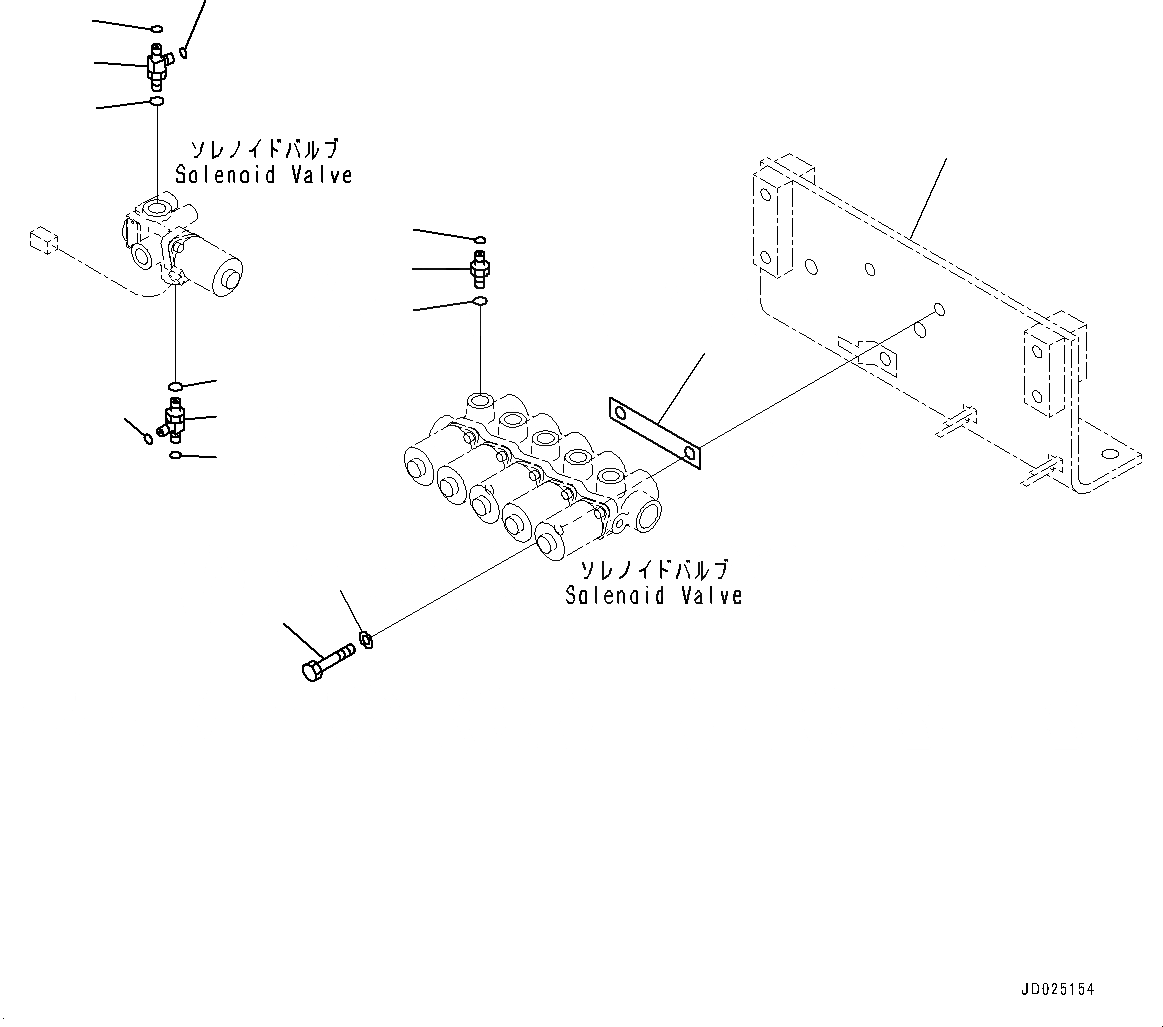 Схема запчастей Komatsu PC1250SP-8R - СОЛЕНОИДНЫЙ КЛАПАН, КОМПОНЕНТЫ (/) (№-) СОЛЕНОИДНЫЙ КЛАПАН