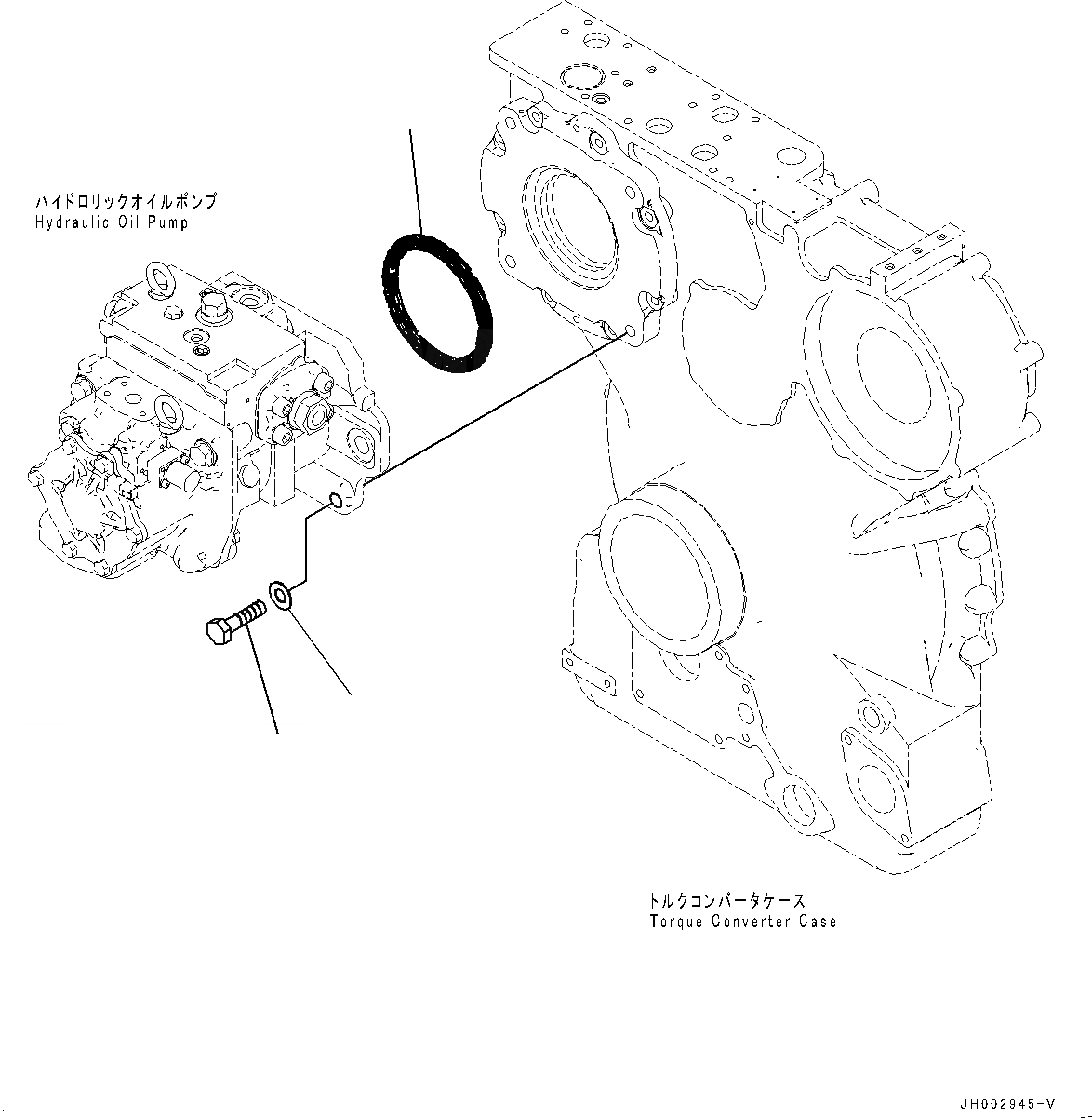 Схема запчастей Komatsu D375A-6R - ГИДР. НАСОС., КРЕПЛЕНИЕ (№-) ГИДР. НАСОС.