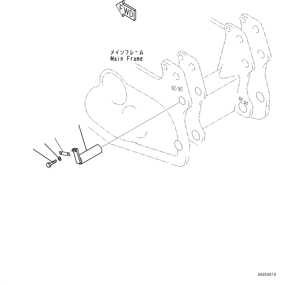 Схема запчастей Komatsu D375A-6R - ПАЛЕЦ, SHIPПАЛЕЦG ЧАСТИ (№-) ПАЛЕЦ