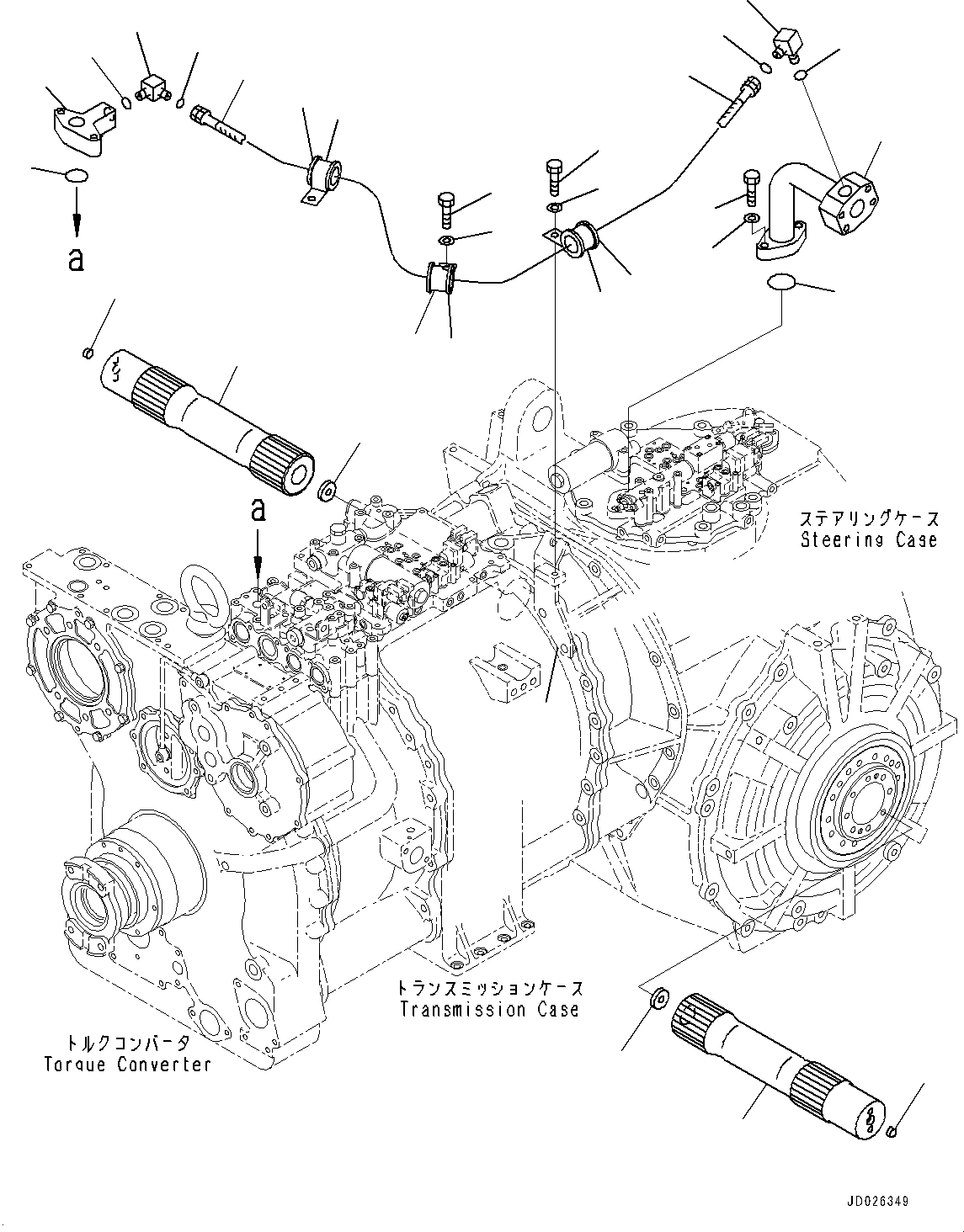 Схема запчастей Komatsu D475ASD-5E0 - СИЛОВАЯ ПЕРЕДАЧА, ГИДРОТРАНСФОРМАТОР BYPASS (№7-) СИЛОВАЯ ПЕРЕДАЧА