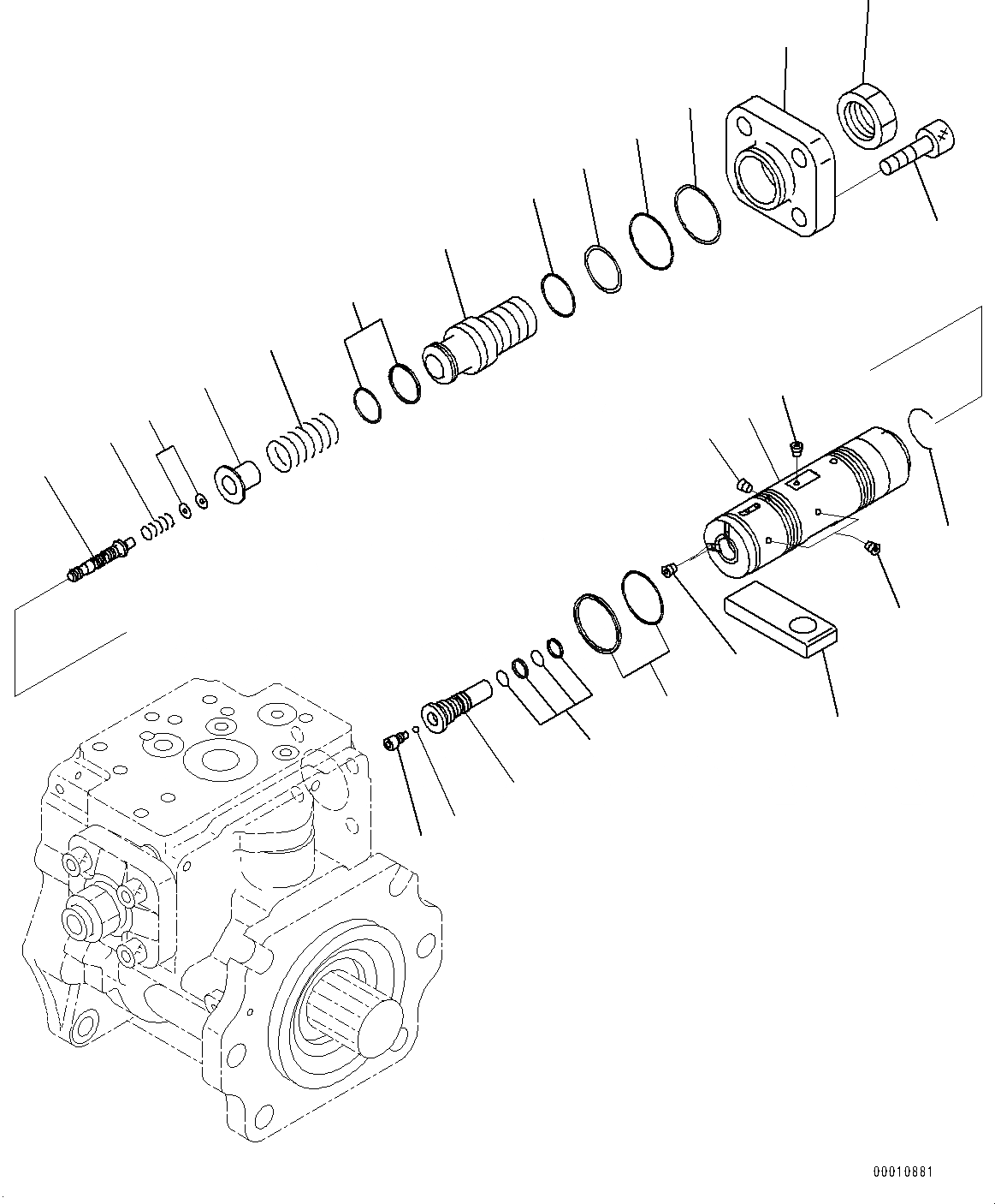 Схема запчастей Komatsu D475ASD-5E0 - ПОРШЕНЬ НАСОС, ВНУТР. ЧАСТИ (/) (№7-) ПОРШЕНЬ НАСОС