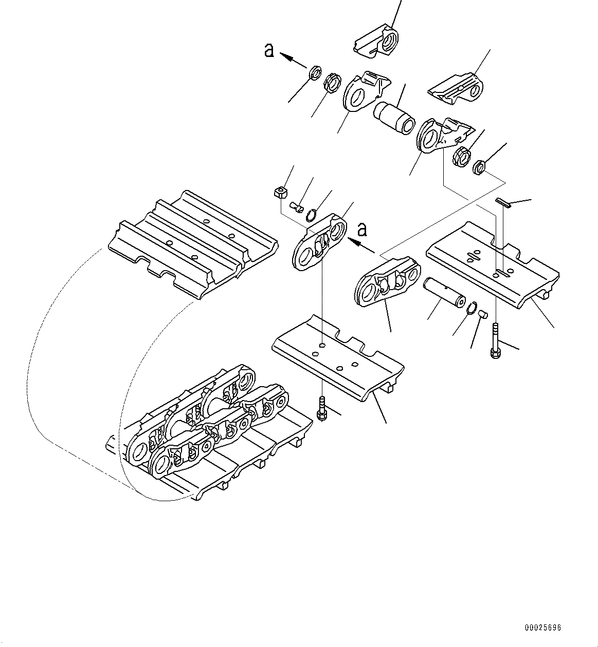 Схема запчастей Komatsu D475ASD-5E0 - ГУСЕНИЦЫ ASSEMBLY (№7-) ГУСЕНИЦЫ ASSEMBLY, HEAVY ОДИНОЧН. ГРУНТОЗАЦЕП SHOE, 7MM ШИР., УПЛОТНЕНИЕED И LUBRICATED ТИП, WКРОМКА RING, 8 ОПОРНЫЙ КАТОК ТИП, 8 SET