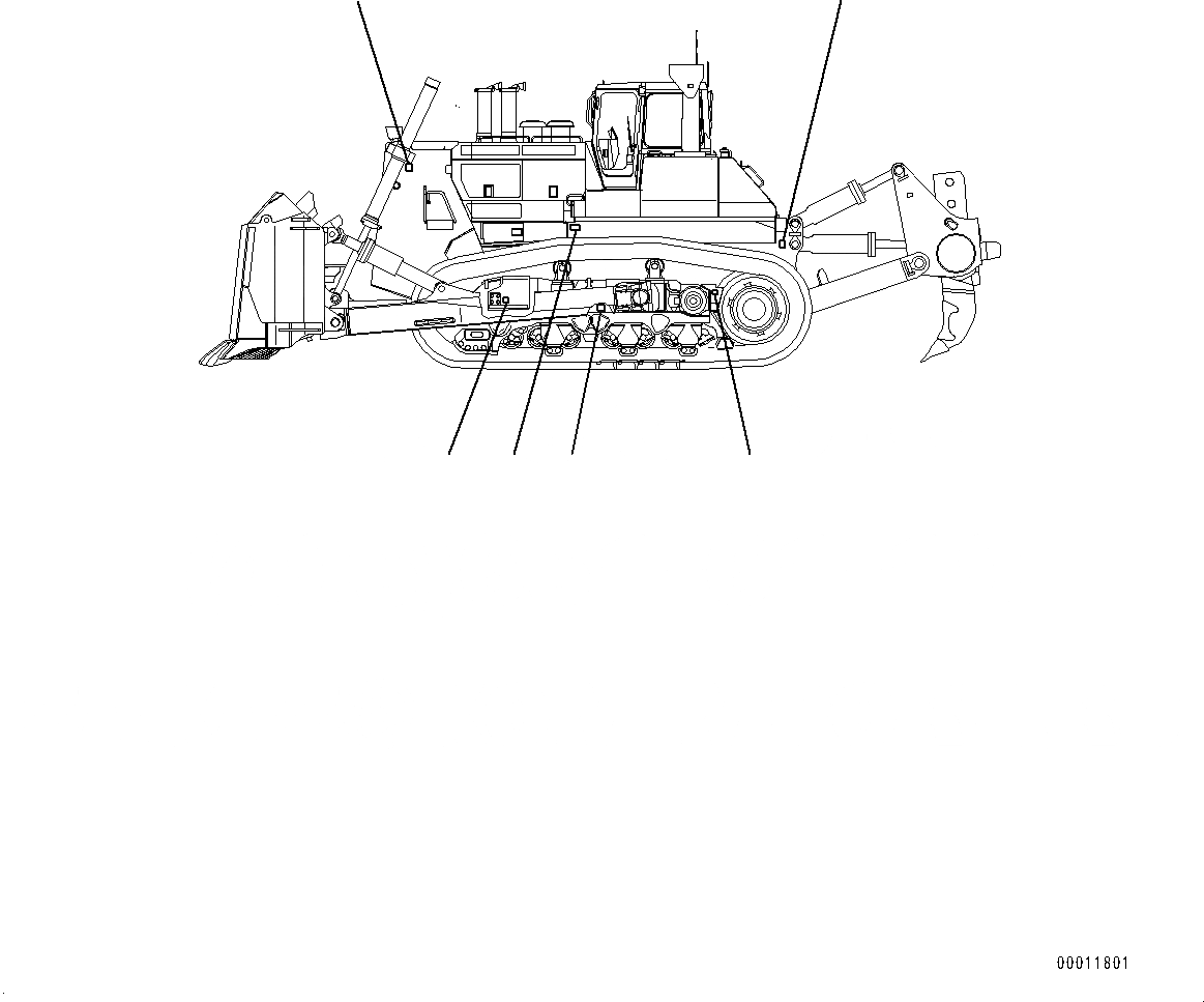 Схема запчастей Komatsu D475ASD-5E0 - BALANCING MARK (№7-) BALANCING MARK