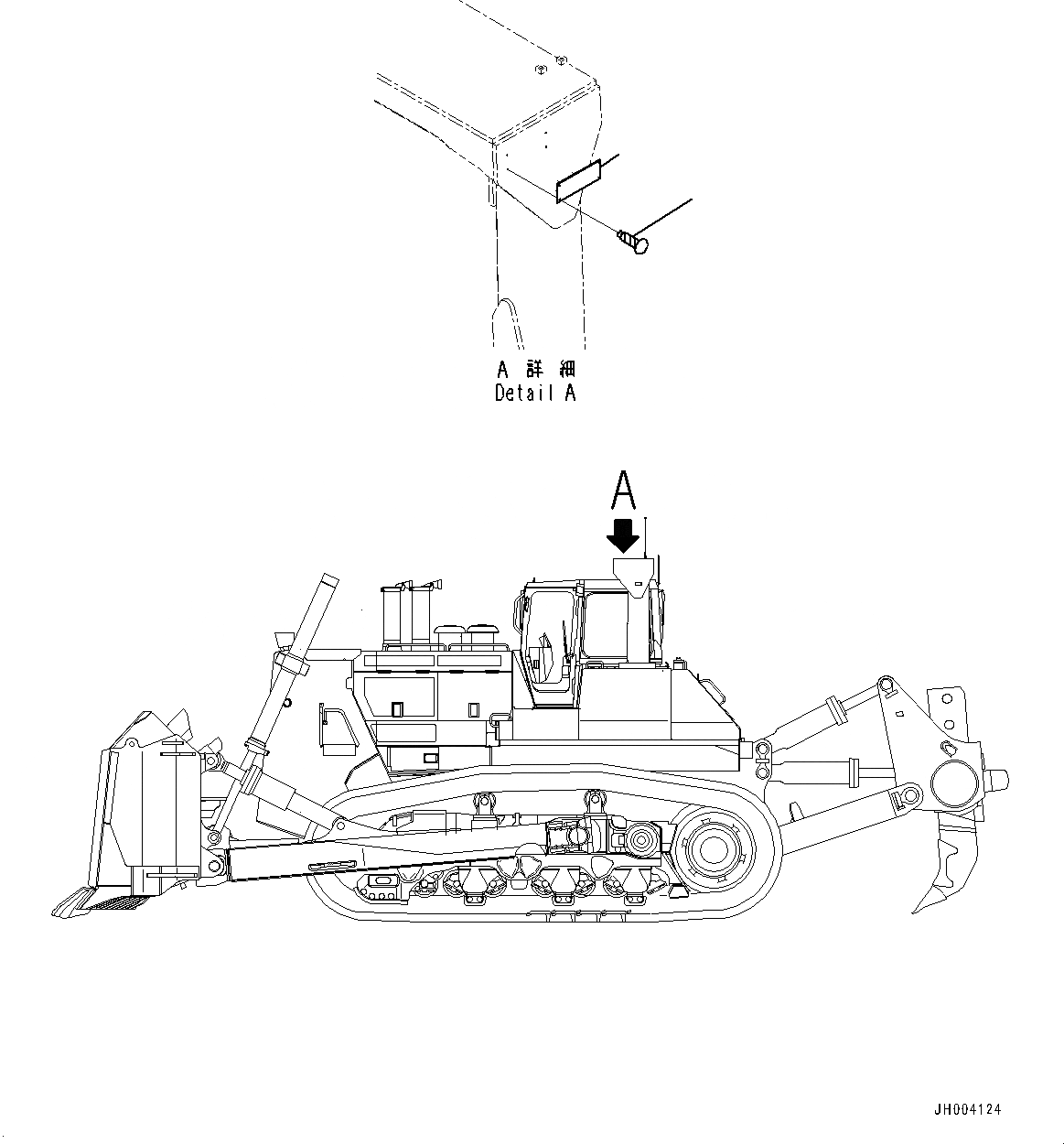 Схема запчастей Komatsu D475ASD-5E0 - ROPS ПЛАСТИНА (№7-) ROPS ПЛАСТИНА, АНГЛ.