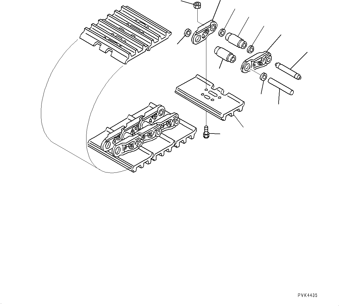 Схема запчастей Komatsu D21A-8E0 - ГУСЕНИЦЫ ASSEMBLY (№9-) ГУСЕНИЦЫ ASSEMBLY, СМАЗ. УПЛОТНЕНИЕED ТИП И МАЧТАER ПАЛЕЦ, ТРОЙН. SHOE ГРУНТОЗАЦЕП, OBУДЛИНН. ОТВЕРСТИЕ, MM ШИР.