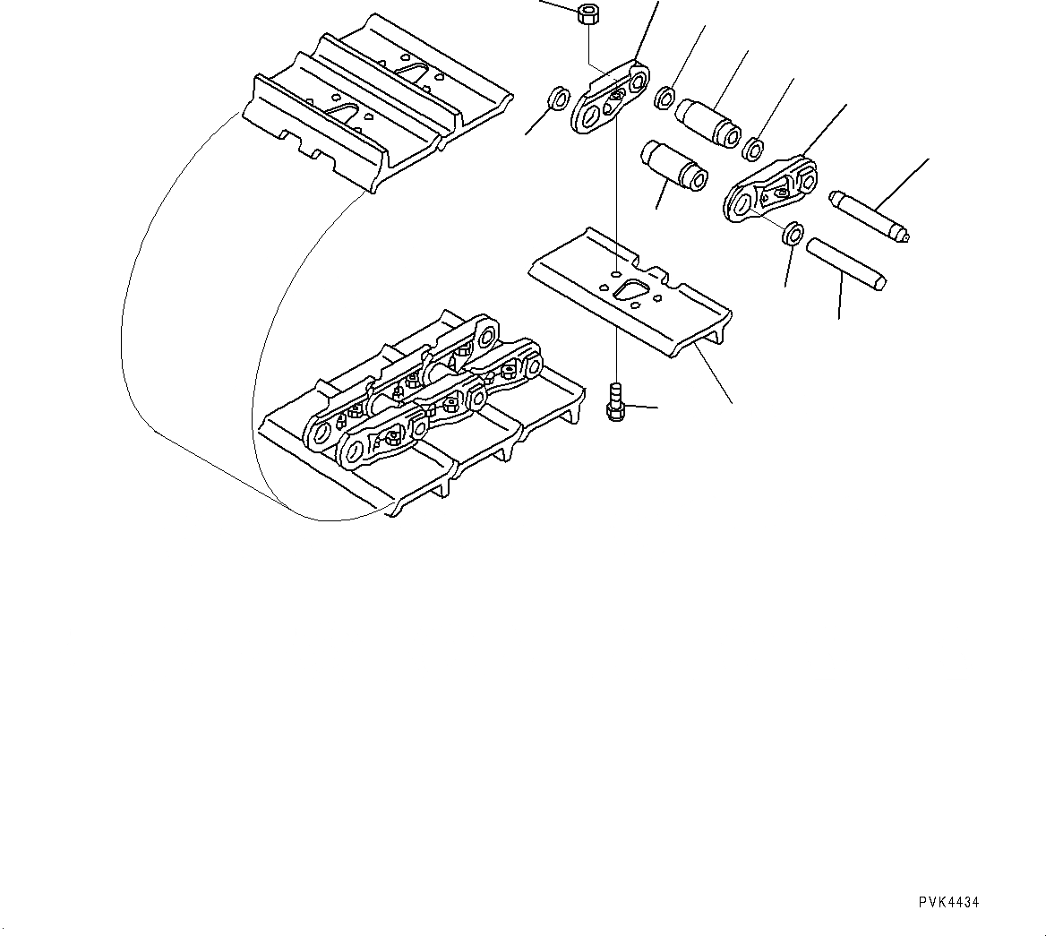 Схема запчастей Komatsu D21A-8E0 - ГУСЕНИЦЫ ASSEMBLY (№9-) ГУСЕНИЦЫ ASSEMBLY, СМАЗ. УПЛОТНЕНИЕED ТИП И МАЧТАER ПАЛЕЦ, ОДИНОЧН. ГРУНТОЗАЦЕП, С ОТВЕРСТИЯМИD, MM ШИР.