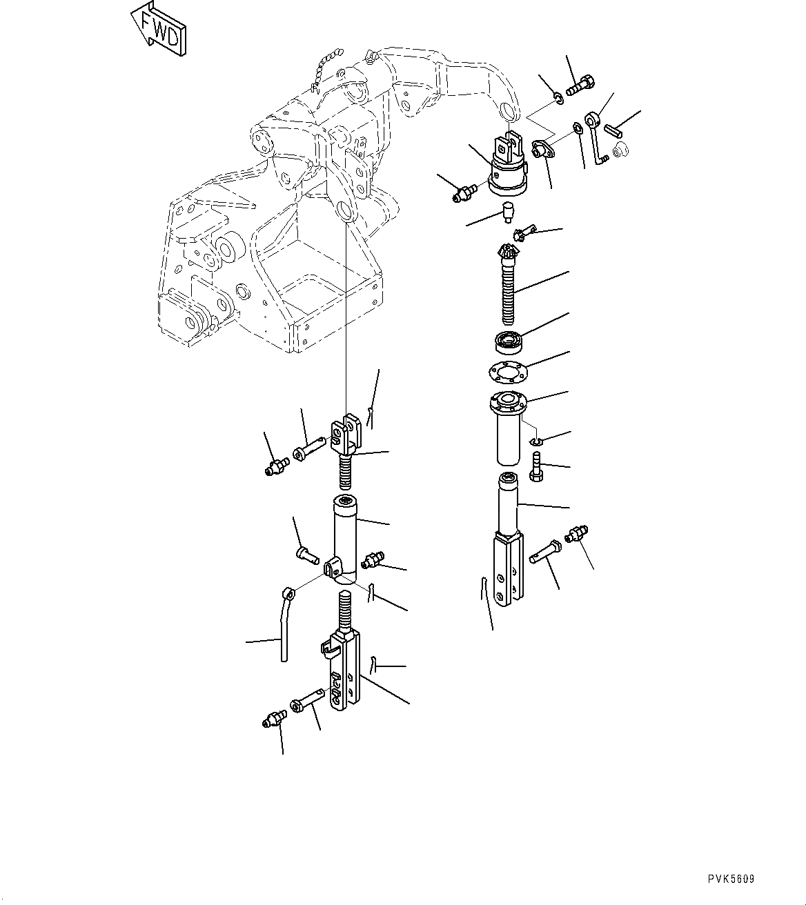 Схема запчастей Komatsu D21A-8E0 - -POINT СЦЕПКА, LIFT ROD (№9-) -POINT СЦЕПКА