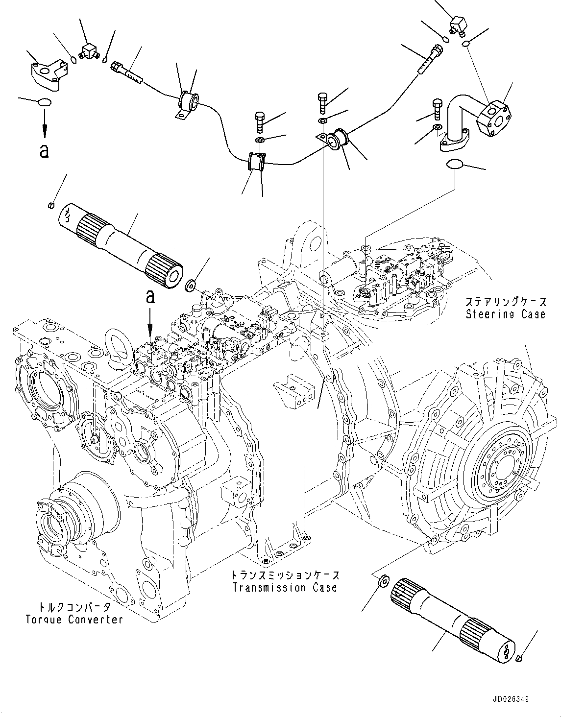 Схема запчастей Komatsu D475ASD-5E0 - СИЛОВАЯ ПЕРЕДАЧА, ГИДРОТРАНСФОРМАТОР BYPASS (№7-) СИЛОВАЯ ПЕРЕДАЧА