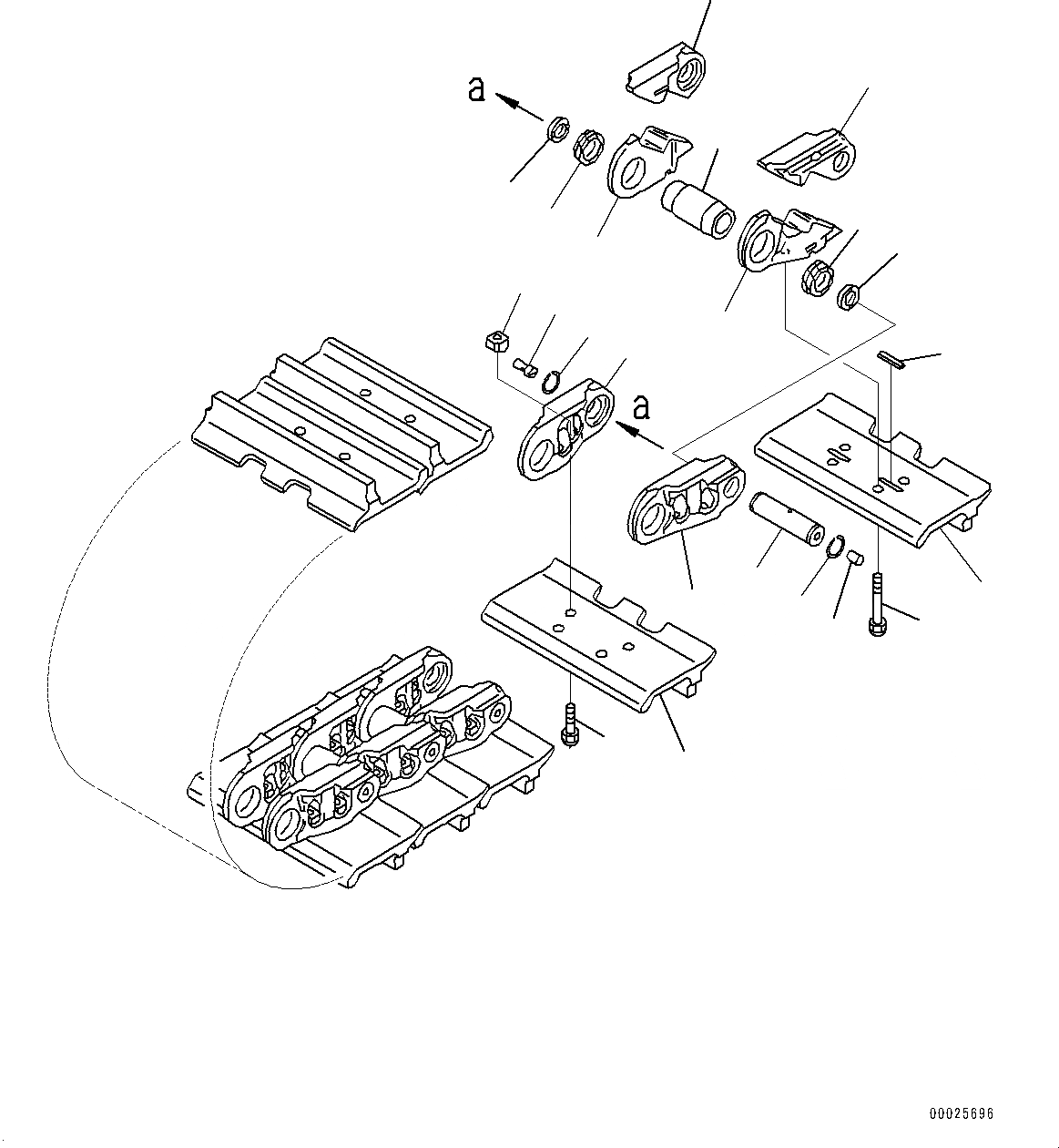 Схема запчастей Komatsu D475ASD-5E0 - ГУСЕНИЦЫ ASSEMBLY (№7-) ГУСЕНИЦЫ ASSEMBLY, HEAVY ОДИНОЧН. ГРУНТОЗАЦЕП SHOE, 7MM ШИР., УПЛОТНЕНИЕED И LUBRICATED ТИП, WКРОМКА RING, 8 ОПОРНЫЙ КАТОК ТИП, 8 SET