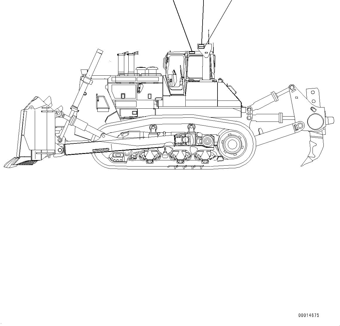 Схема запчастей Komatsu D475ASD-5E0 - ROPS ПЛАСТИНА (№9-) ROPS ПЛАСТИНА, ИСПАНИЯ-АНГЛ.