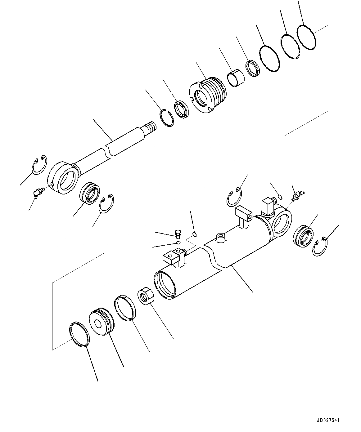 Схема запчастей Komatsu D21P-8E0 - DOZER ОТВАЛ ЦИЛИНДР НАКЛОНА (№9-) DOZER ОТВАЛ ЦИЛИНДР НАКЛОНА