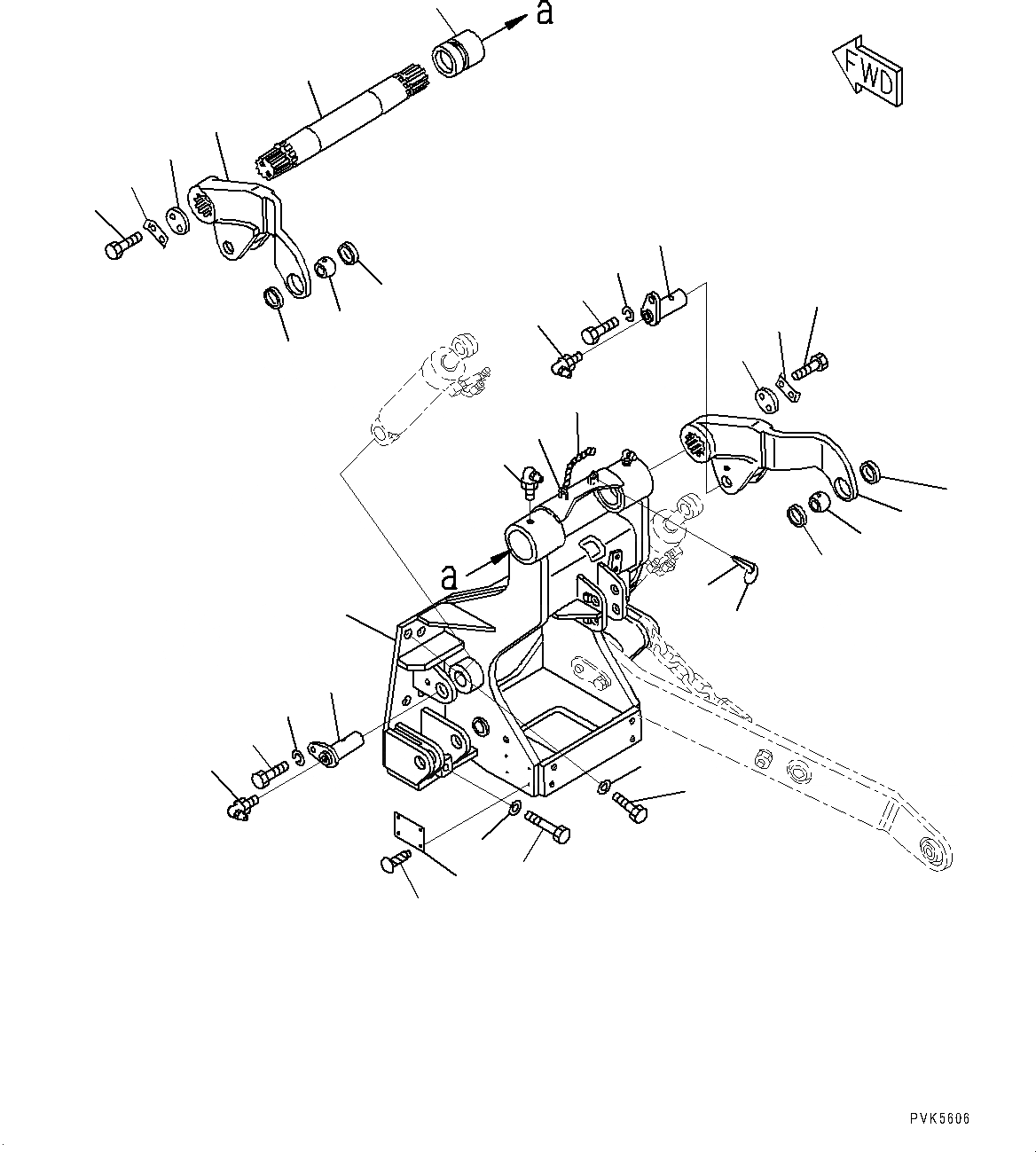 Схема запчастей Komatsu D21P-8E0 - -POINT СЦЕПКА, КОРПУС И РУКОЯТЬ (№9-) -POINT СЦЕПКА