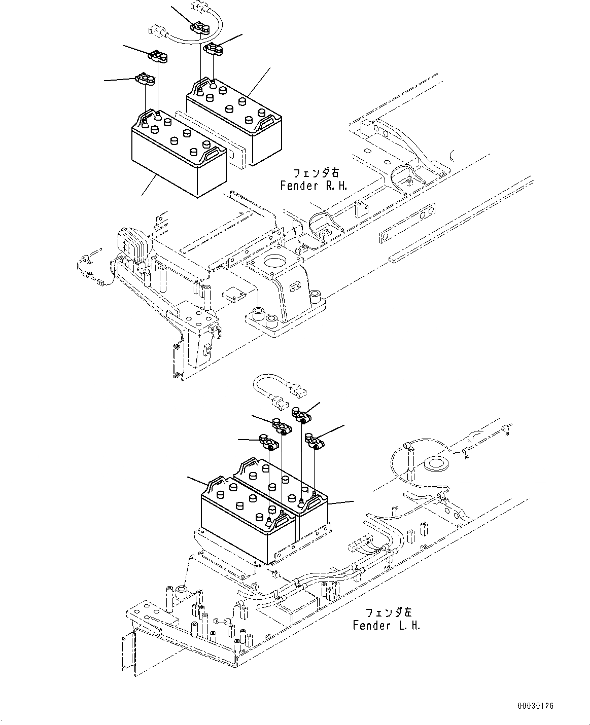 Схема запчастей Komatsu D475A-5E0 - АККУМУЛЯТОР (№7-) АККУМУЛЯТОР