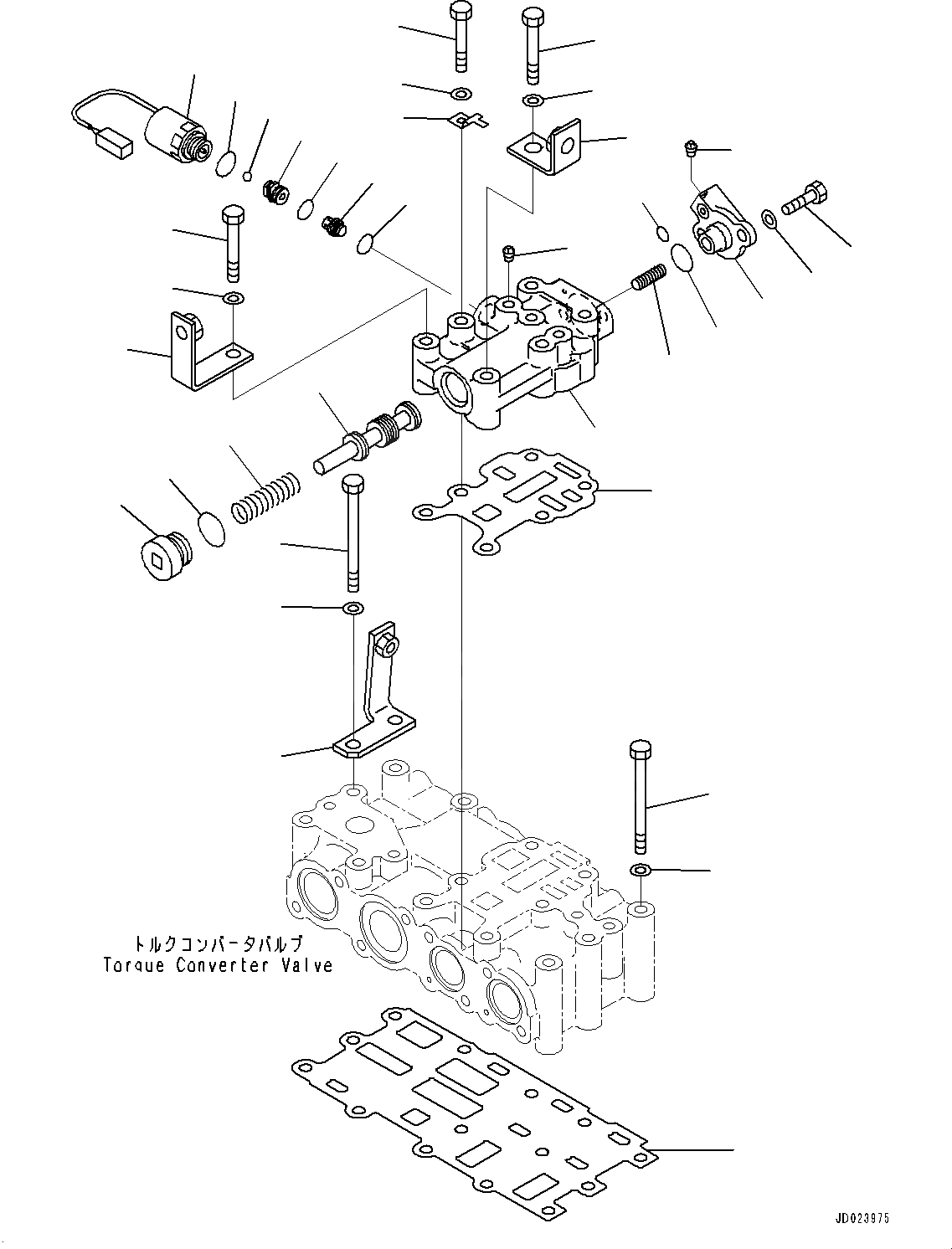 Схема запчастей Komatsu D475A-5E0 - СИЛОВАЯ ПЕРЕДАЧА, ГИДРОТРАНСФОРМАТОР КЛАПАН (/) (№7-) СИЛОВАЯ ПЕРЕДАЧА