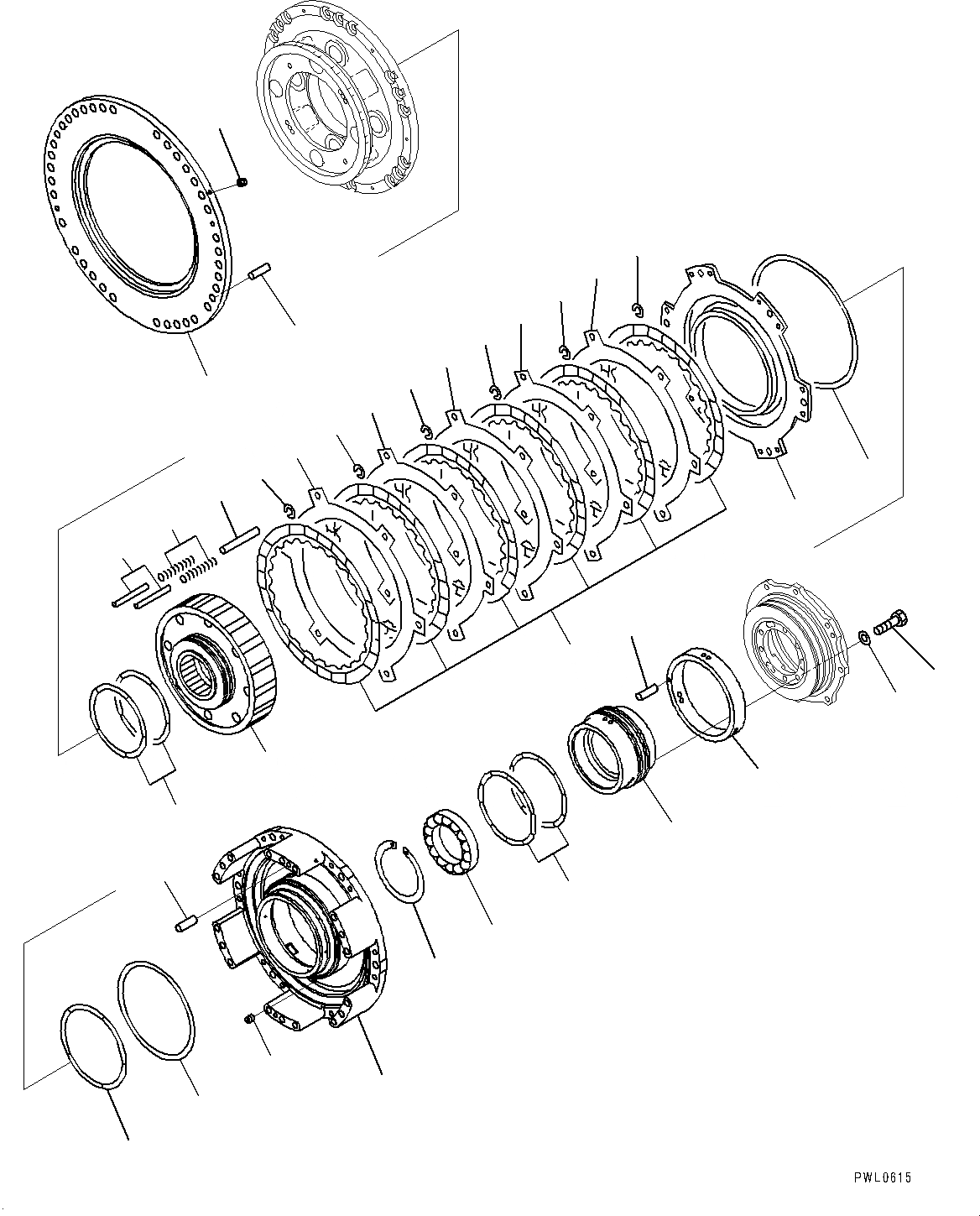 Схема запчастей Komatsu D475A-5E0 - СИЛОВАЯ ПЕРЕДАЧА, 1 КОЖУХ (№7-) СИЛОВАЯ ПЕРЕДАЧА