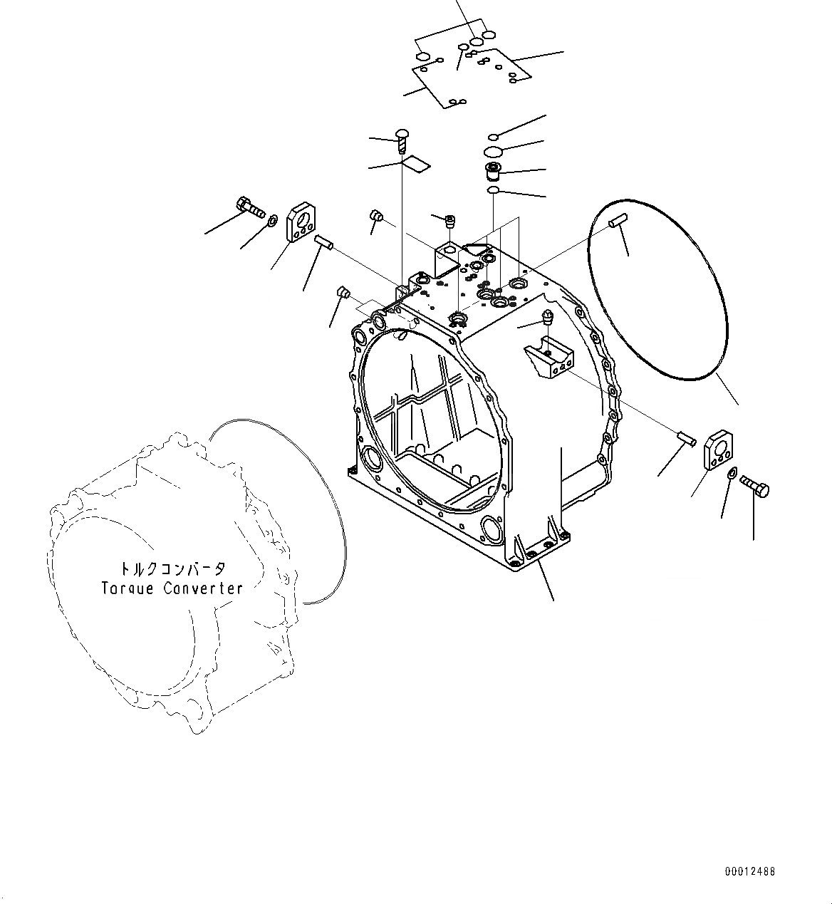 Схема запчастей Komatsu D475A-5E0 - СИЛОВАЯ ПЕРЕДАЧА, КОРПУС ТРАНСМИССИИ (№7-) СИЛОВАЯ ПЕРЕДАЧА