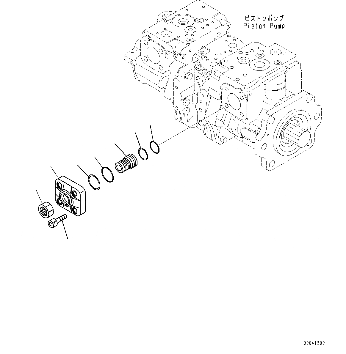 Схема запчастей Komatsu D475A-5E0 - ПОРШЕНЬ НАСОС, ВНУТР. ЧАСТИ (/) (№7-) ПОРШЕНЬ НАСОС