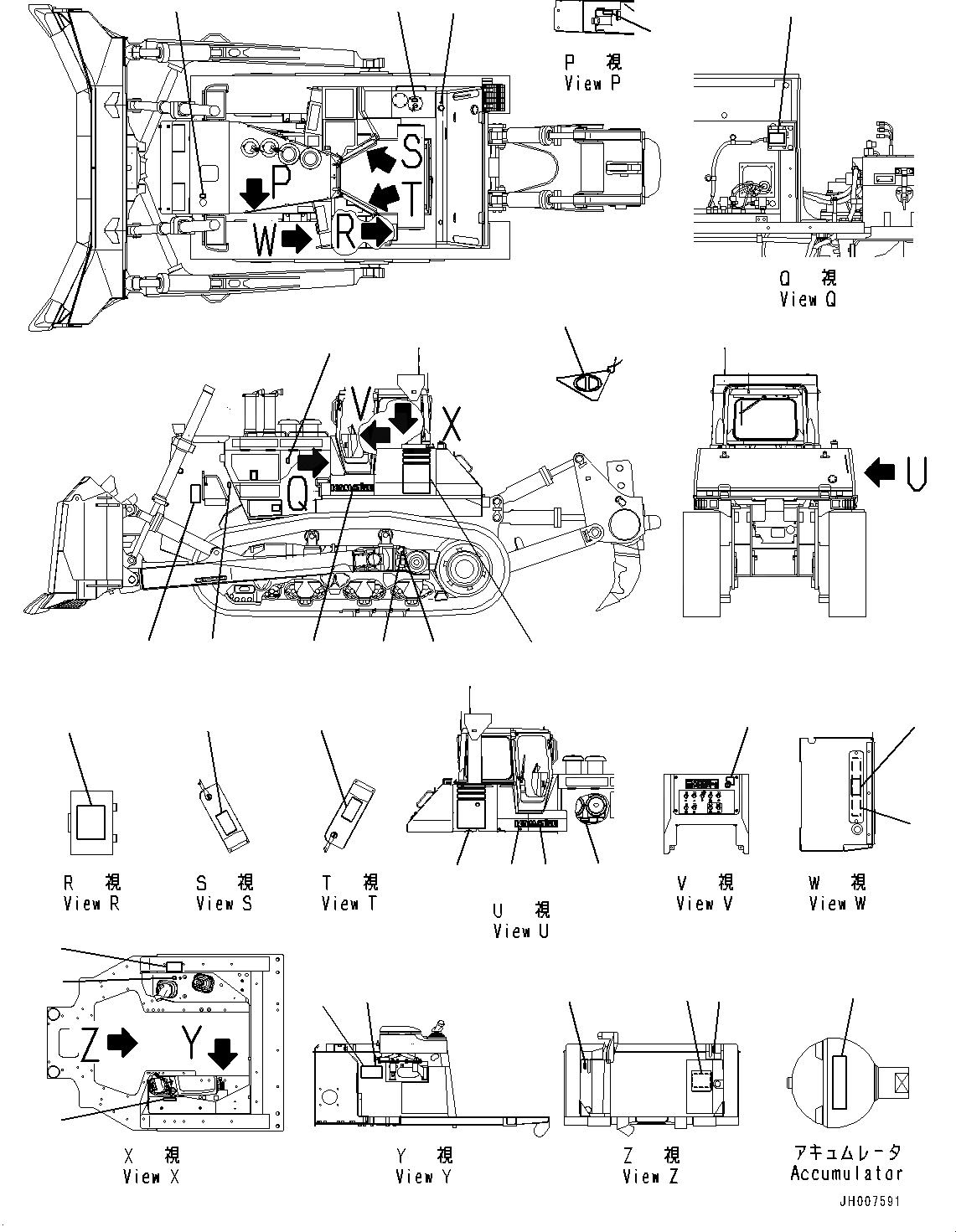 Схема запчастей Komatsu D475A-5E0 - МАРКИРОВКА (№7-) МАРКИРОВКА, ФРАНЦИЯ-АНГЛ., EXTRA BAD ТОПЛИВН. И ПЛОХ. ТОПЛИВО СПЕЦ-ЯIFICATION, ВОДН.+DUST, ДОПОЛН. ФИЛЬТР.