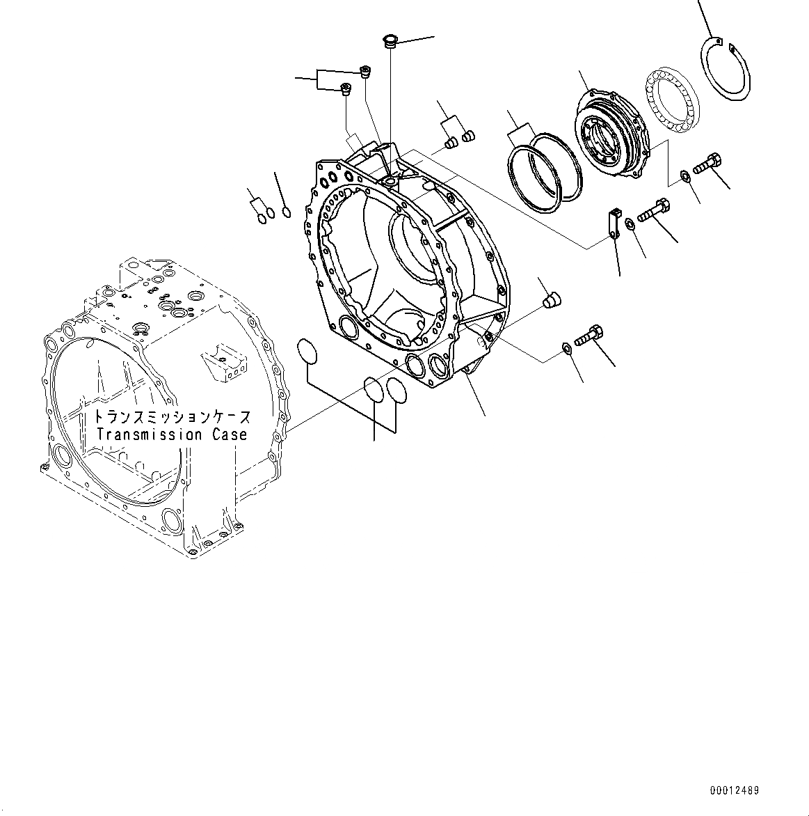 Схема запчастей Komatsu D475A-5E0 - СИЛОВАЯ ПЕРЕДАЧА, КОРПУС ПЕРЕДАЧИ (№7-) СИЛОВАЯ ПЕРЕДАЧА