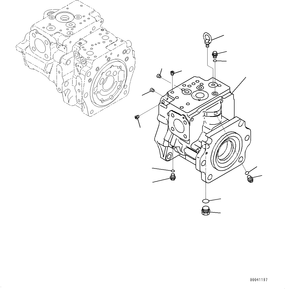 Схема запчастей Komatsu D475A-5E0 - ПОРШЕНЬ НАСОС, ВНУТР. ЧАСТИ (/) (№7-) ПОРШЕНЬ НАСОС