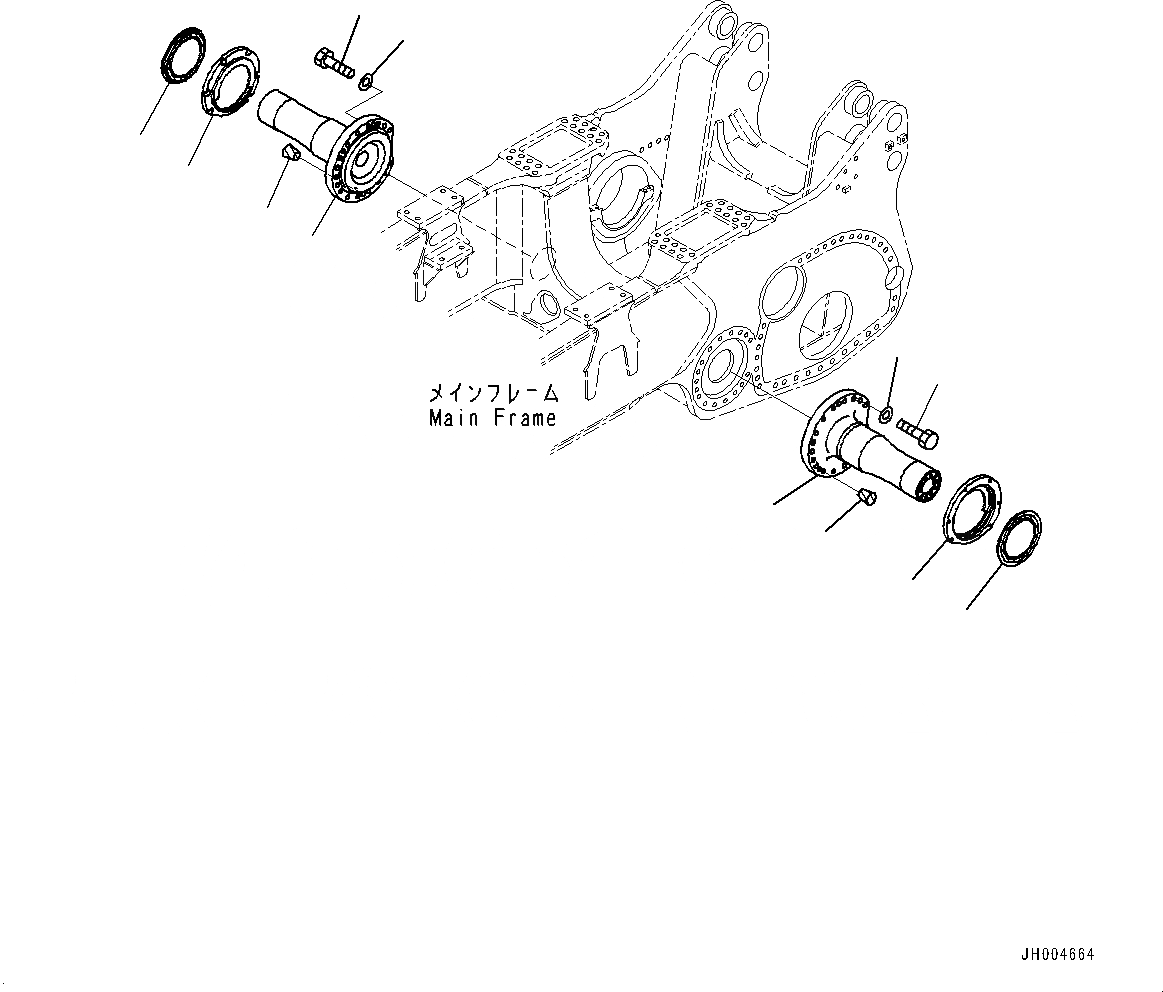 Схема запчастей Komatsu D475A-5E0 - БАЛКА БАЛАНСИРА И ПОВОРОТН. ШКВОРЕНЬ, ПОВОРОТН. ШКВОРЕНЬ (№-) БАЛКА БАЛАНСИРА И ПОВОРОТН. ШКВОРЕНЬ, ДЛЯ УДЛИНН. ГУСЕНИЧНАЯ РАМА