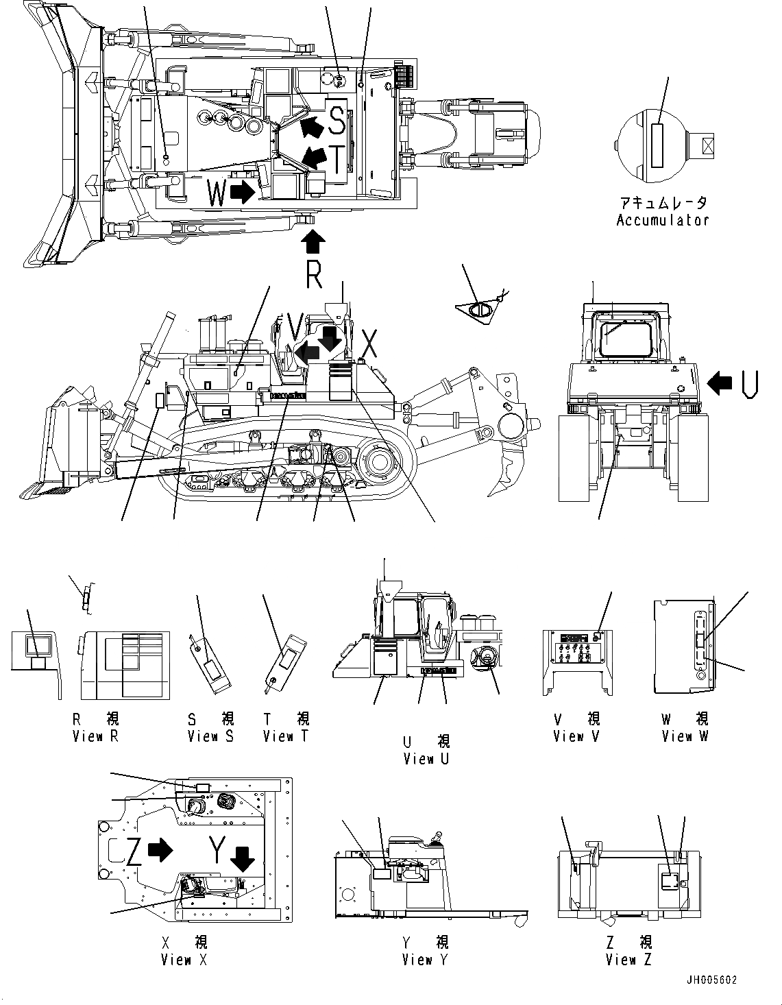 Схема запчастей Komatsu D475A-5E0 - МАРКИРОВКА, (№8-9) МАРКИРОВКА, ПОРТУГАЛ., TEXT ТИП, MINING СПЕЦ-ЯIFICATION