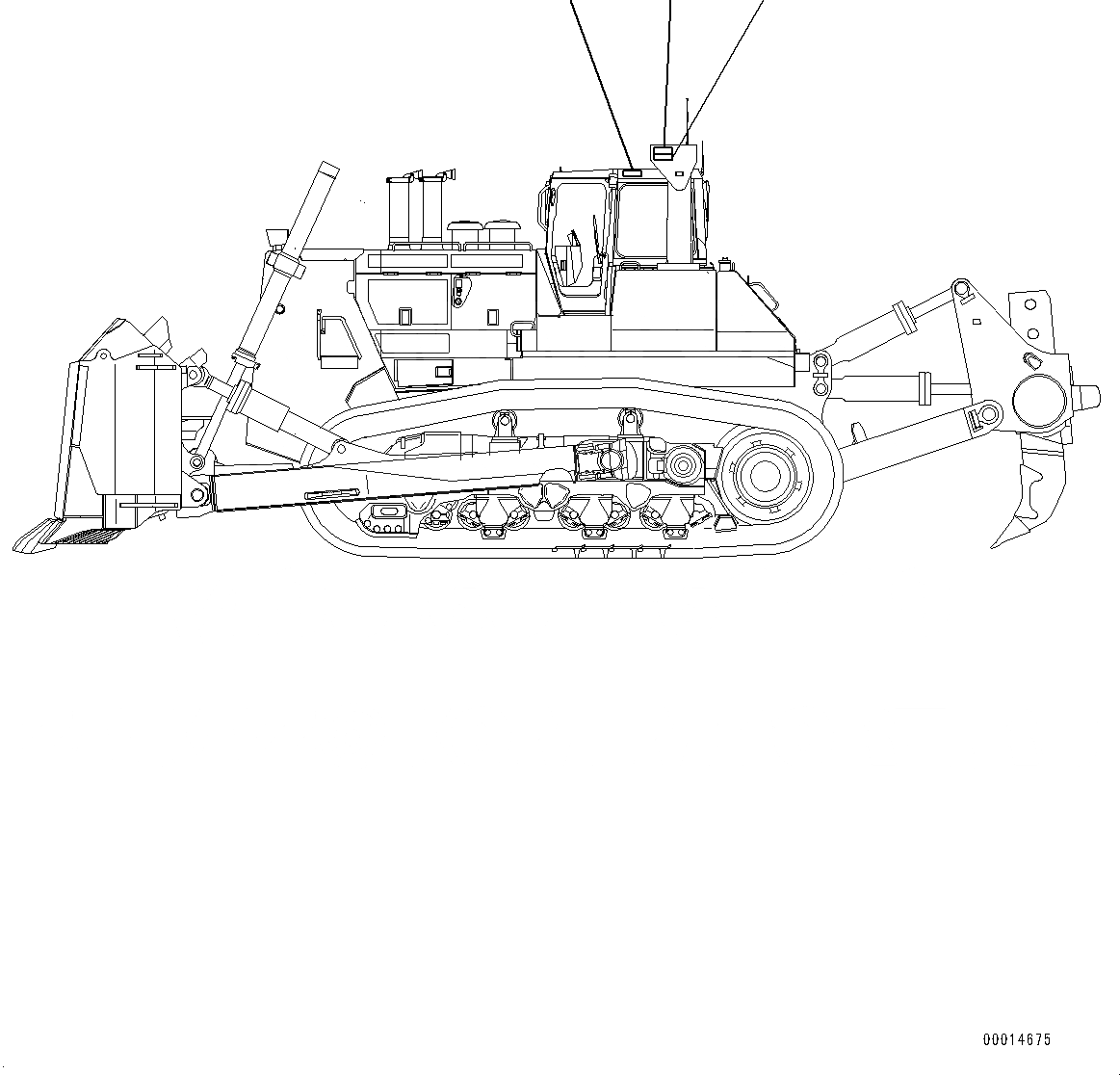 Схема запчастей Komatsu D475A-5E0 - ROPS ПЛАСТИНА (№7-) ROPS ПЛАСТИНА, ИНДОНЕЗИЯ-АНГЛ.