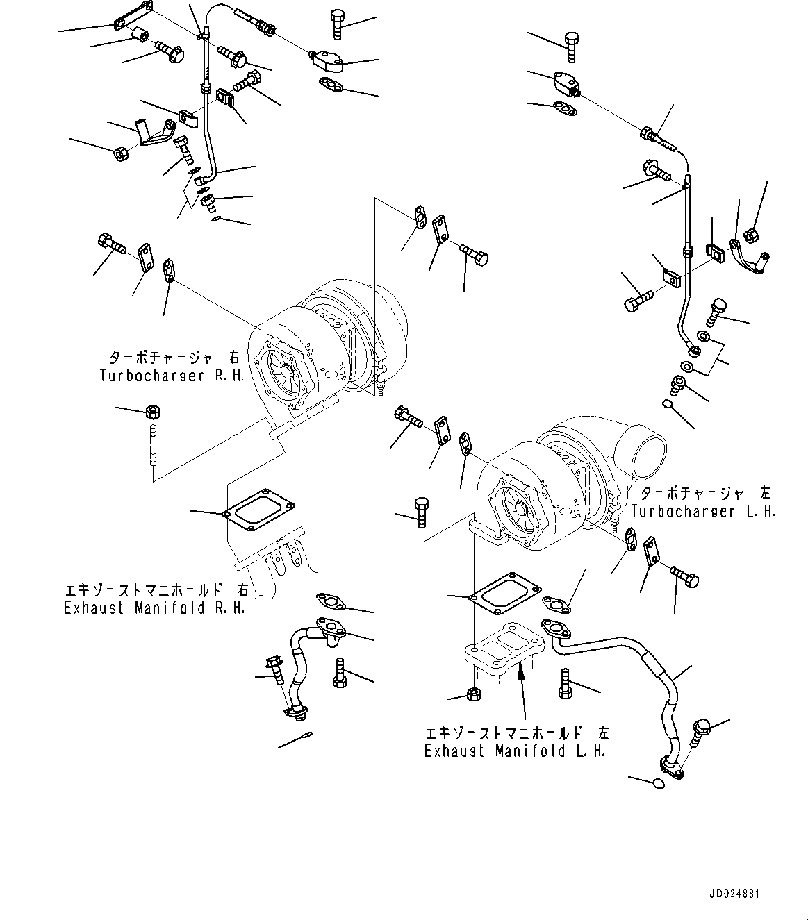 Схема запчастей Komatsu SAA12V140E-3A - ТУРБОНАГНЕТАТЕЛЬ, СИСТЕМА СМАЗКИ МАСЛОПРОВОДЯЩАЯ ЛИНИЯ (№9-7) ТУРБОНАГНЕТАТЕЛЬ
