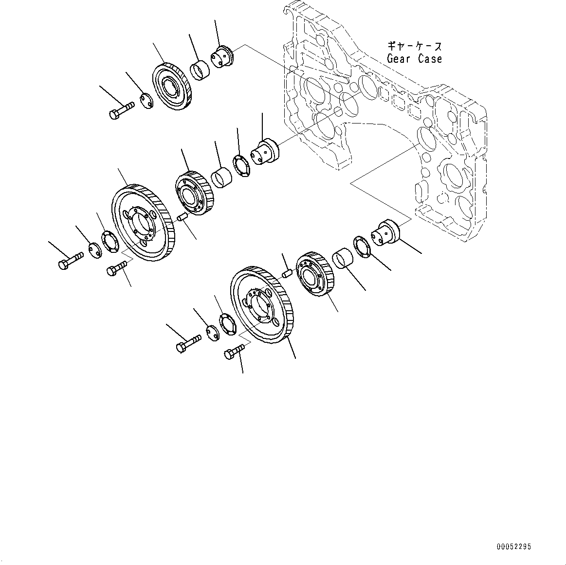 Схема запчастей Komatsu SAA12V140E-3A - IDLE ПРИВОДS (№9-) IDLE ПРИВОДS