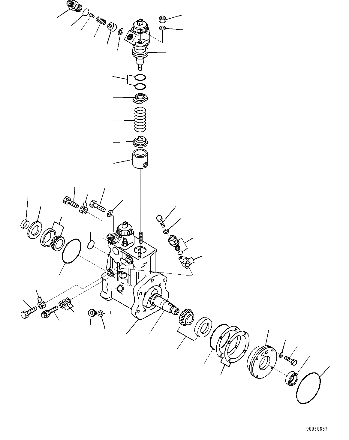 Схема запчастей Komatsu SAA12V140E-3A - ТОПЛИВН. НАСОС, ВНУТР. ЧАСТИ, ПРАВ. (№9-7) ТОПЛИВН. НАСОС