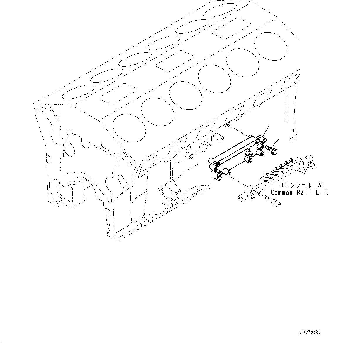 Схема запчастей Komatsu SAA12V140E-3A - ТОПЛИВН. НАСОС, КРЕПЛЕНИЕ (/) (№9-) ТОПЛИВН. НАСОС