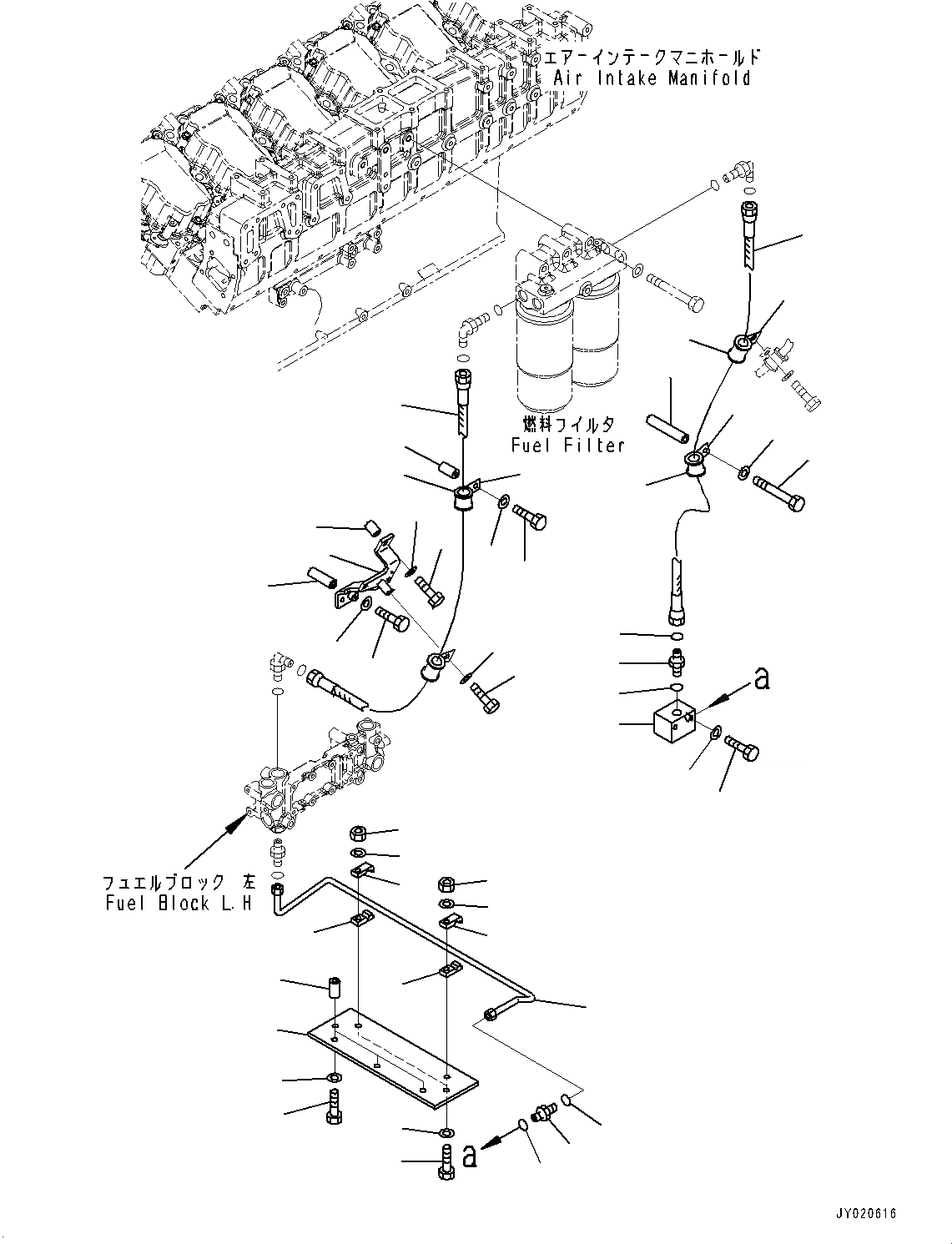 Схема запчастей Komatsu SAA12V140E-3A - PREФИЛЬТР., ТРУБЫ (№9-) PREФИЛЬТР., ДЛЯ EXTRA BAD ТОПЛИВН. И ПЛОХ. ТОПЛИВО СПЕЦ-ЯIFICATION, ВОДН.+DUST, ДОПОЛН. ФИЛЬТР.