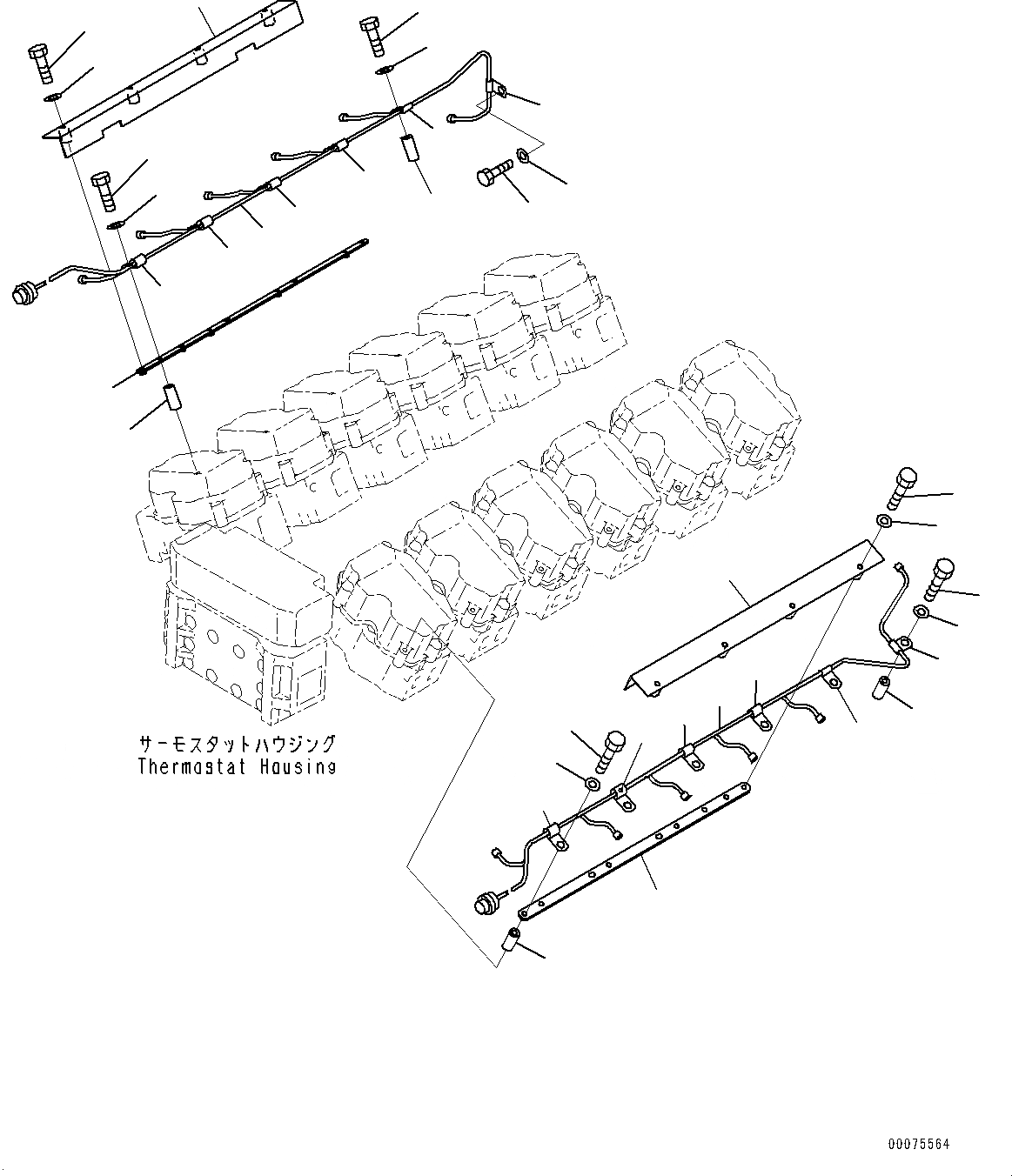 Схема запчастей Komatsu SAA12V140E-3A - ПРОВОДКА, (/7) (№7-) ПРОВОДКА, ДЛЯ ХОЛОДН. AREA СПЕЦ-ЯIFICATION A (- DEG C), EXTRA BAD ТОПЛИВН. И ПЛОХ. ТОПЛИВО СПЕЦ-ЯIFICATION, ВОДН.+DUST, ДОПОЛН. FI