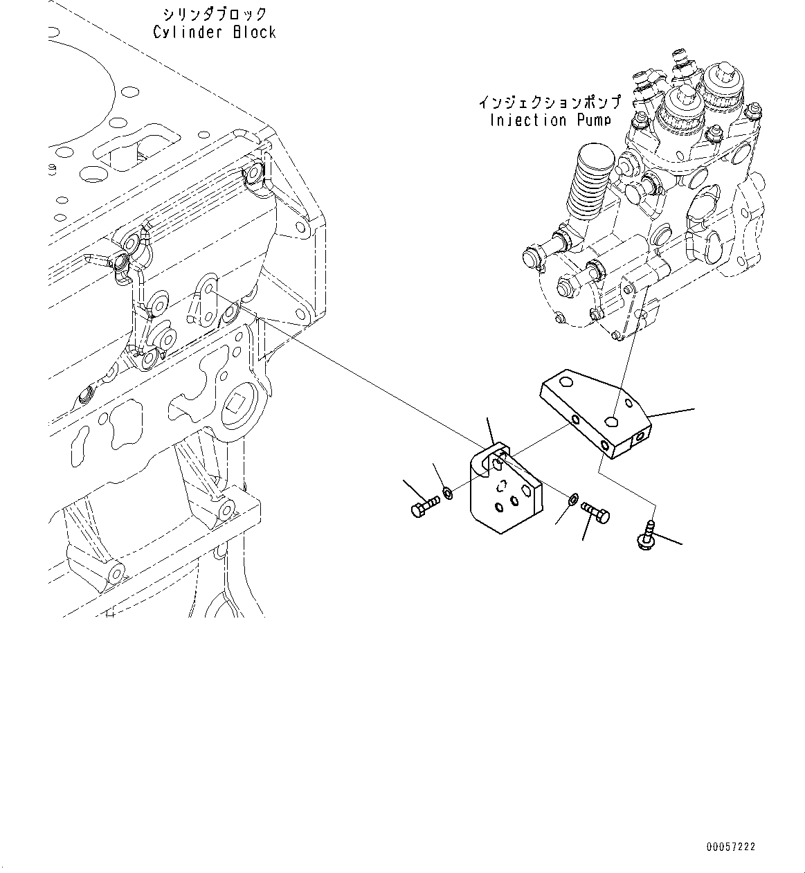 Схема запчастей Komatsu SAA6D170E-5EE - ТОПЛИВН. НАСОС КОРПУС, КОРПУС (№98-) ТОПЛИВН. НАСОС КОРПУС