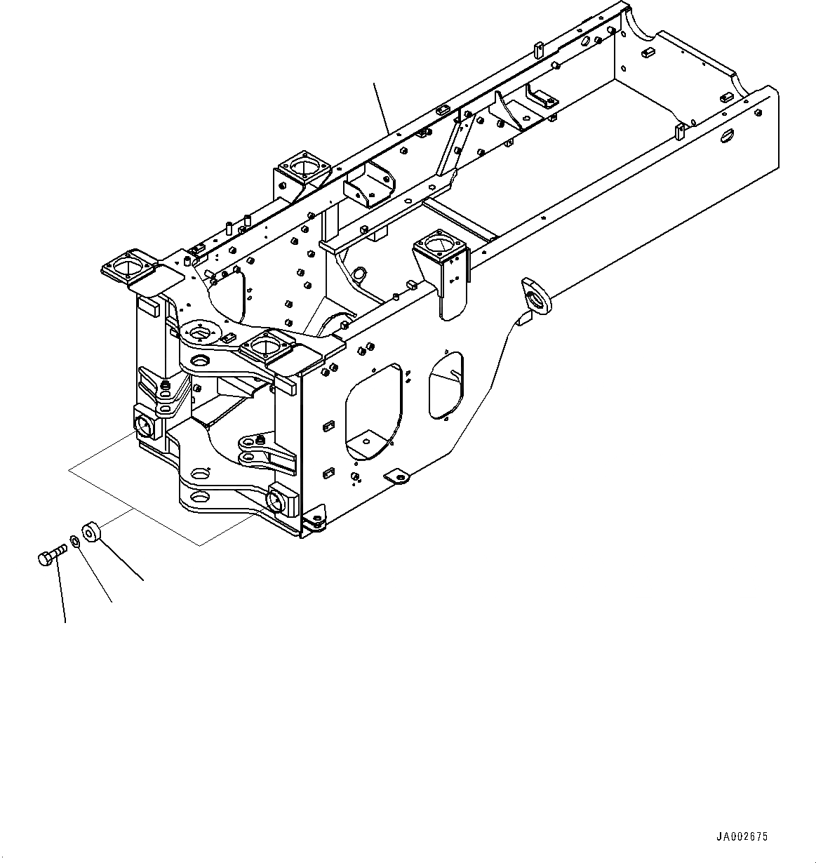 Схема запчастей Komatsu WA250-6 - ЗАДН. РАМА, (№78-7) ЗАДН. РАМА, С ДОПОЛН. ТОПЛИВН. ФИЛЬТР., С ЭКСТРЕНН. УПРАВЛ., ИЛИ С ДОПОЛН. ТОПЛИВН. ФИЛЬТР., С POWERTRAIN ЧАСТИ КОРПУСА, ИЛИ С